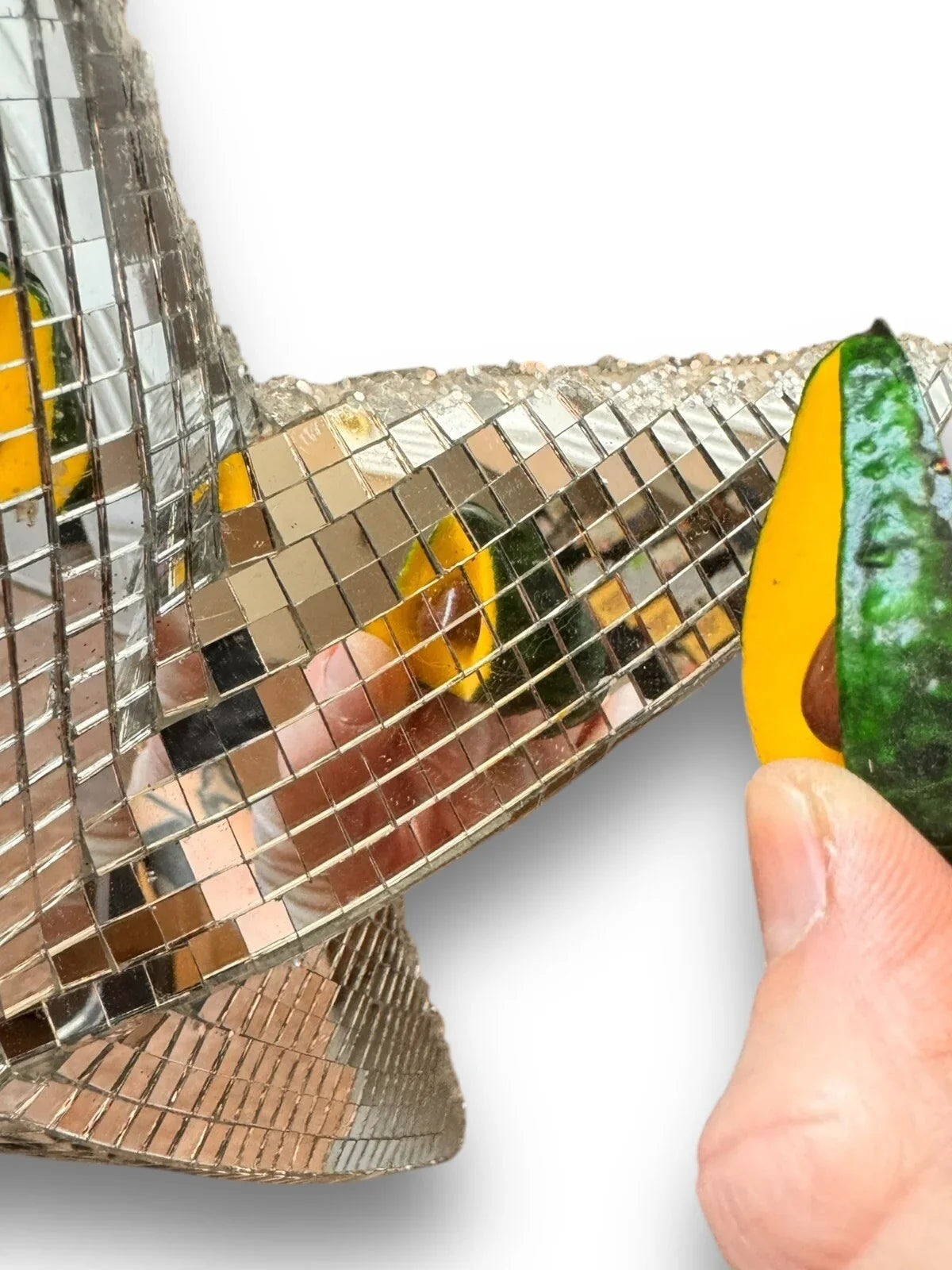 Mirrored Star Christmas Tree Topper Silver Reflective Holiday Martha Stewart - Trendiez U ♥