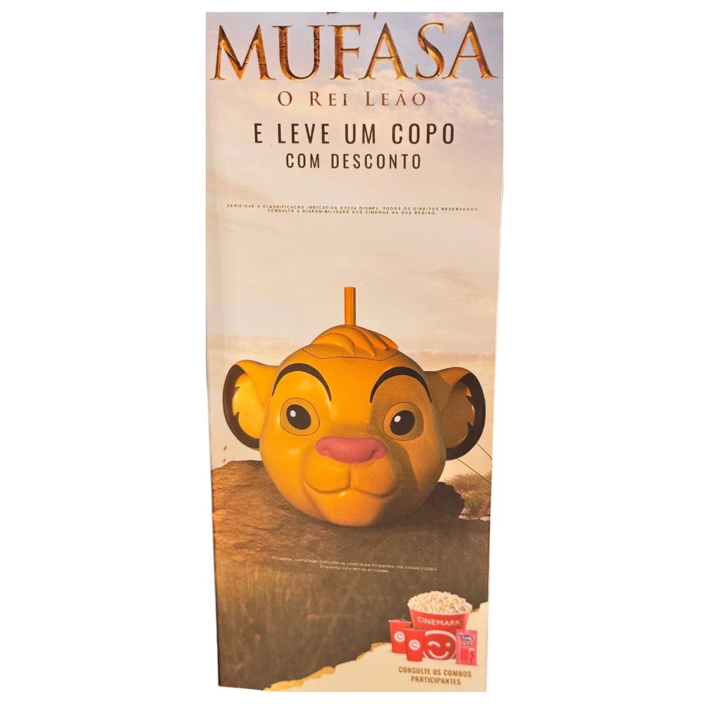 MUFASA The Lion King Popcorn Bucket & Collectible Cup Combo From Brazil Cinemark - Trendiez U ♥