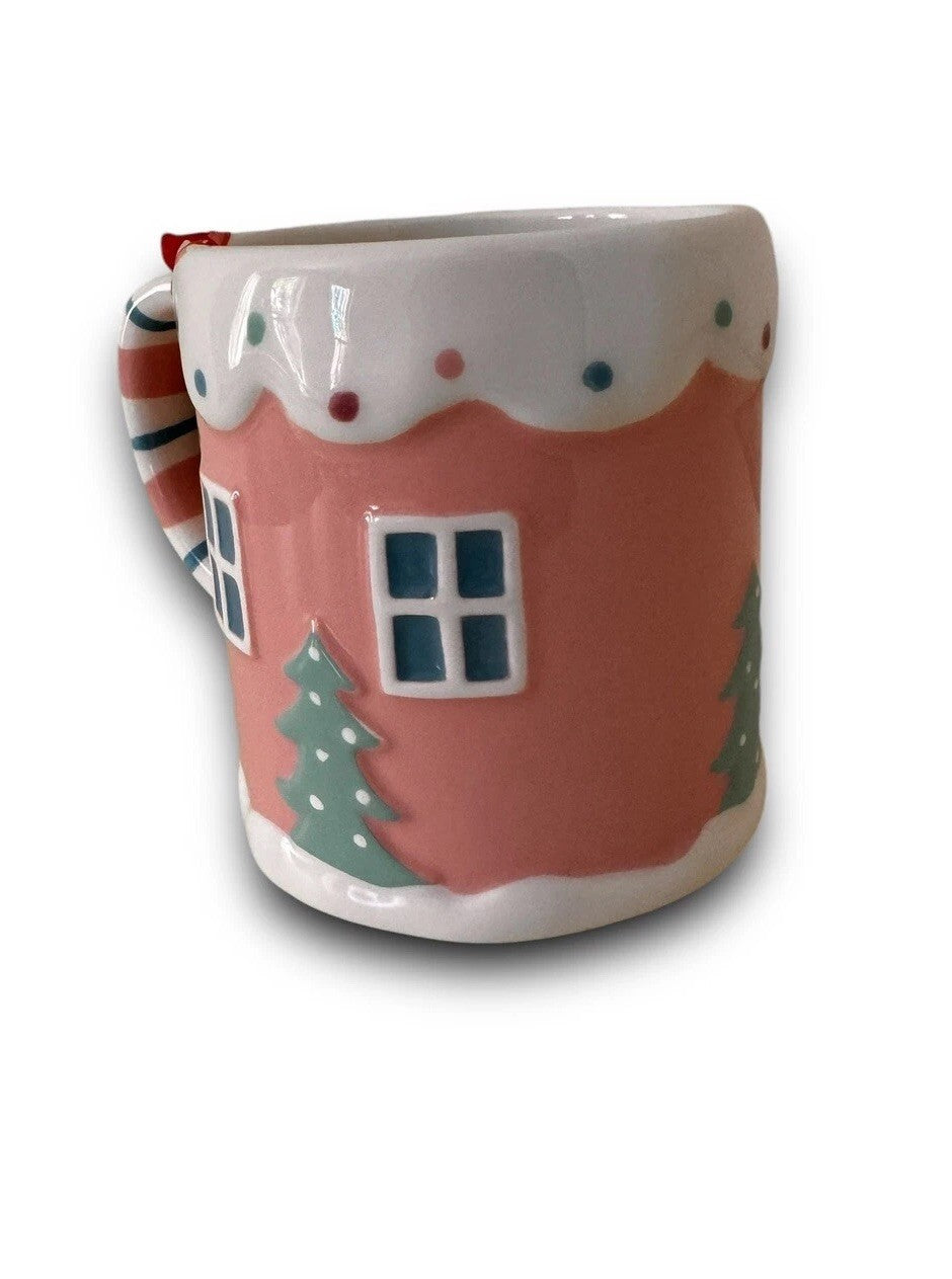 NEW Lang Pink Christmas Gingerbread House Coffee Cup/ Mug - Trendiez U ♥