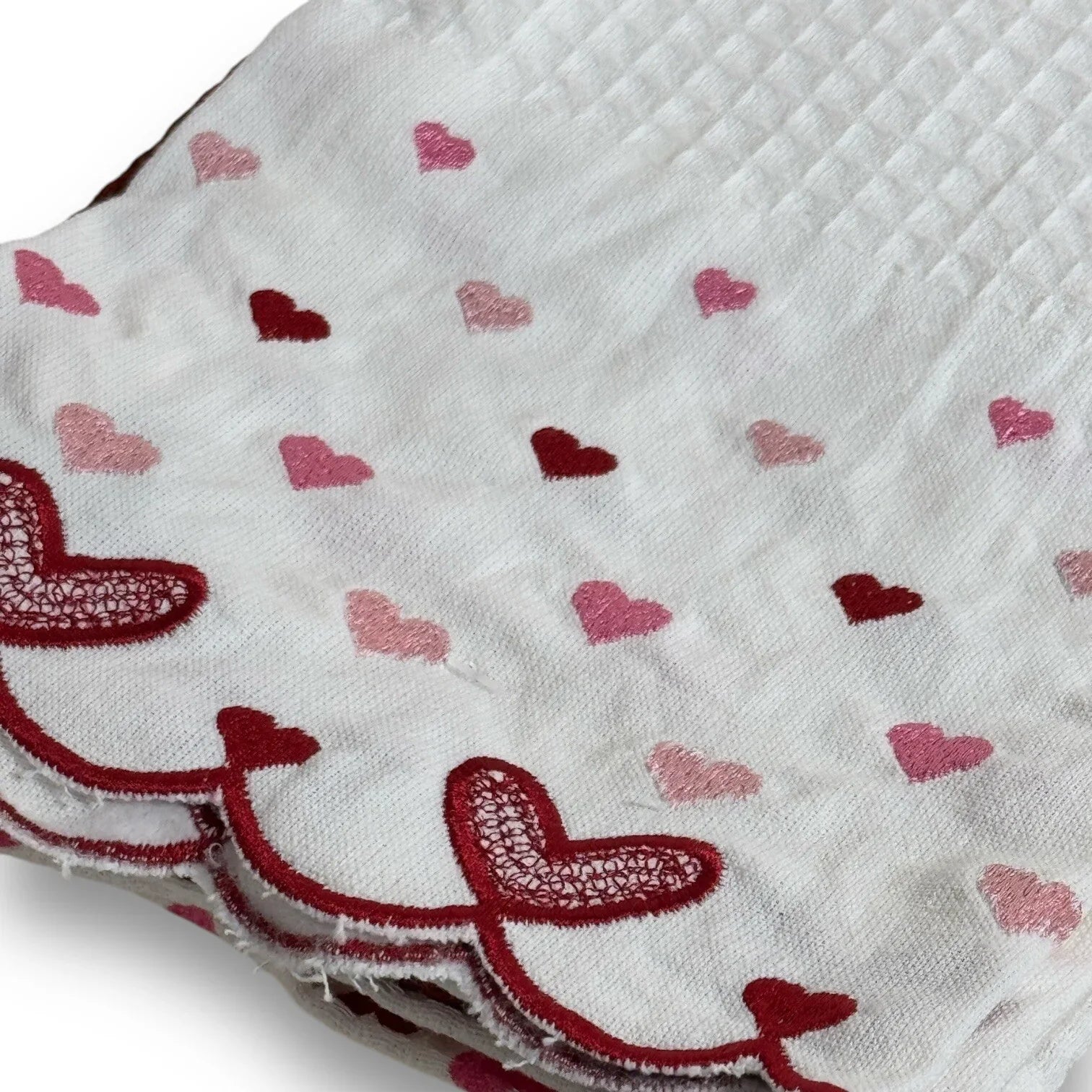Nicole Miller Kitchen Towels - Set of 3 - Heart Embroidery - Trendiez U ♥