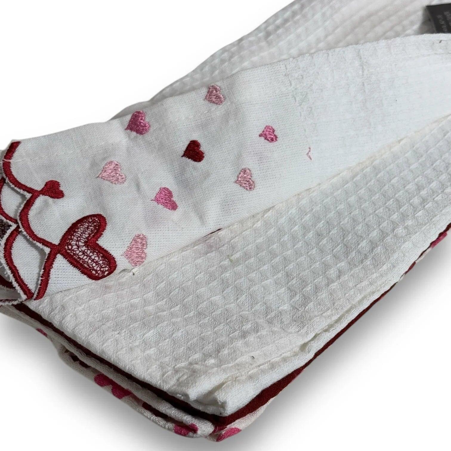 Nicole Miller Kitchen Towels - Set of 3 - Heart Embroidery - Trendiez U ♥
