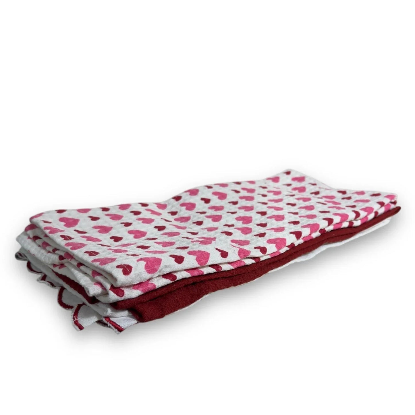 Nicole Miller Kitchen Towels - Set of 3 - Heart Embroidery - Trendiez U ♥