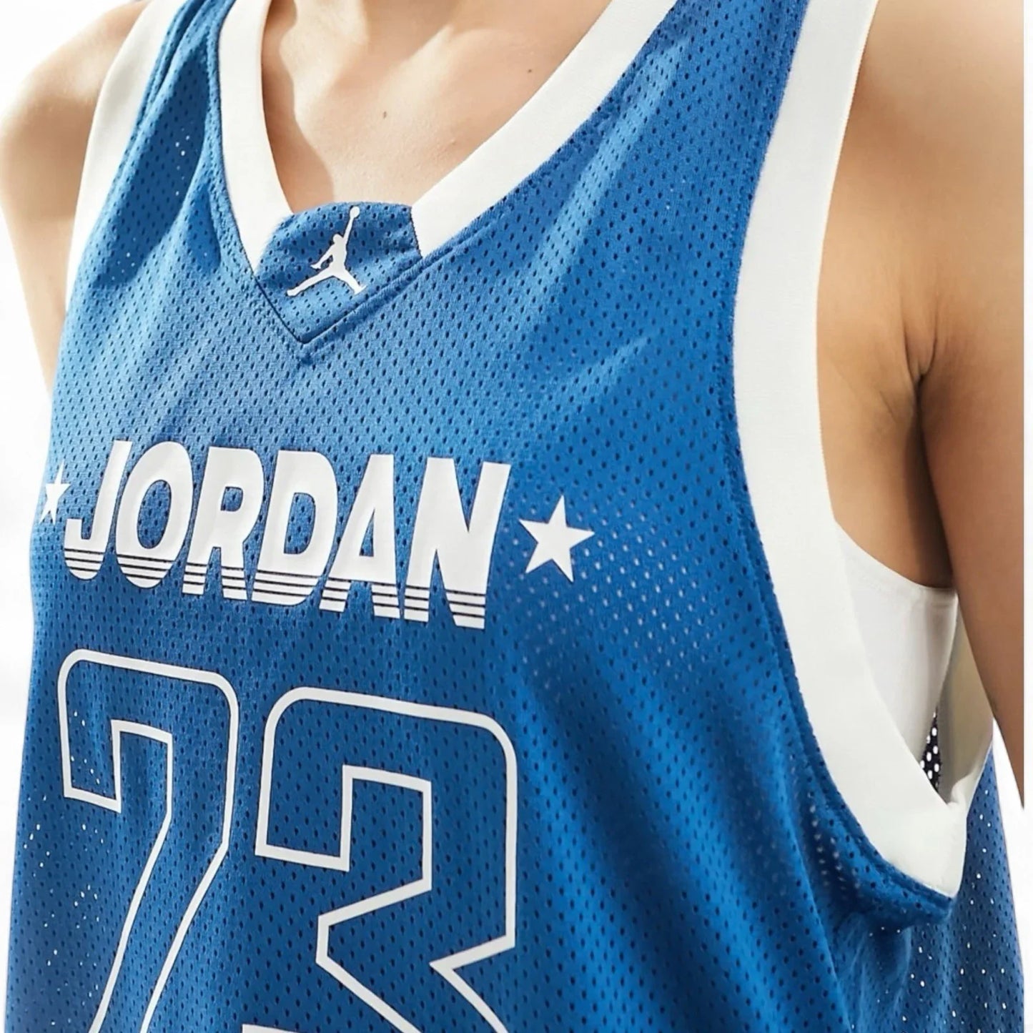 Nike Air Jordan 23 Women’s Jersey – Blue/White, Size M - Trendiez U ♥