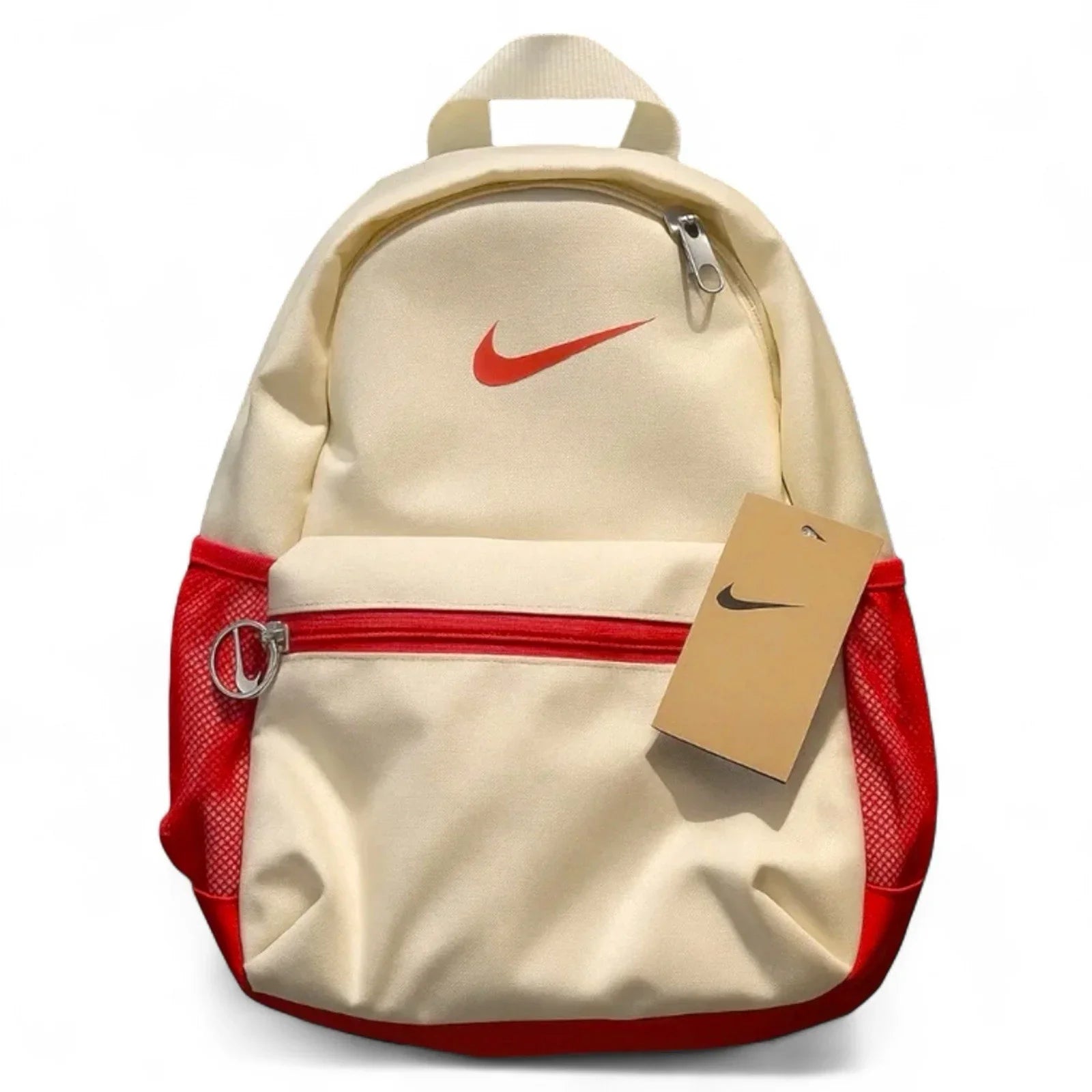 Nike Brasilia Heritage Mini Travel Backpack Beach Red & Cream FZ7222 113 - Trendiez U ♥