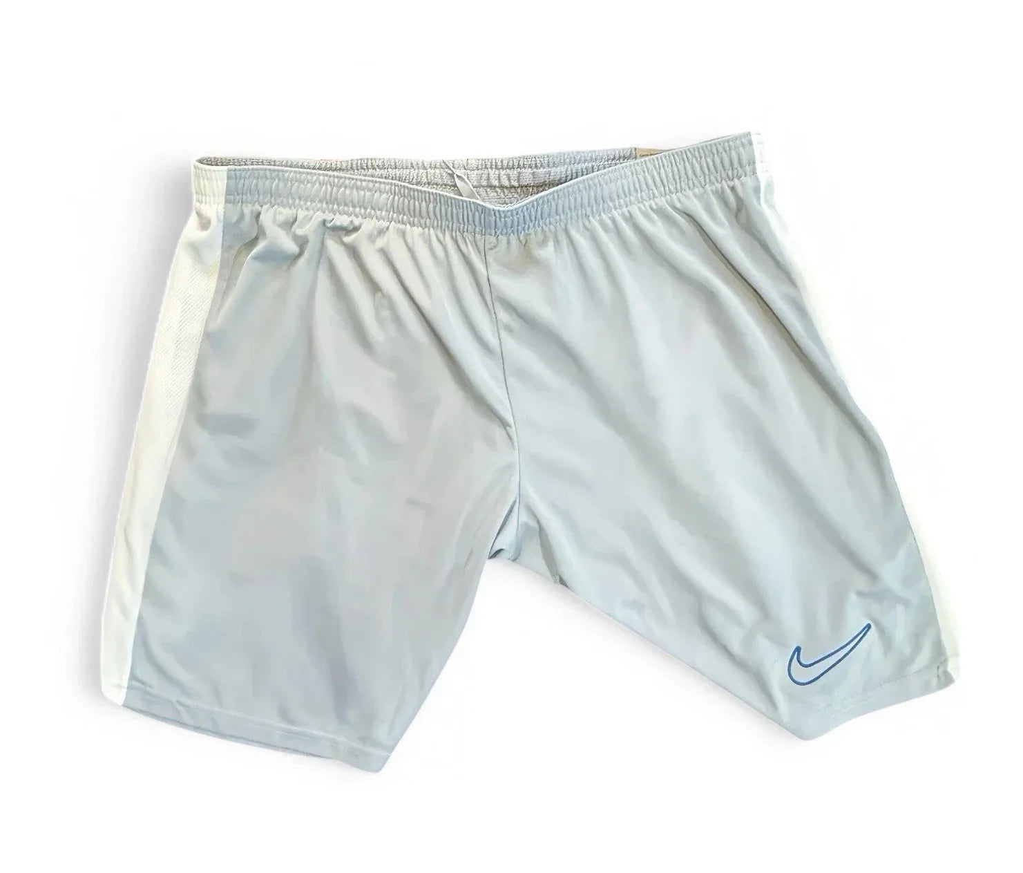 Nike Dri-FIT Men’s Shorts – 2XL Slim Fit Athletic, Gray/White/Blue (DV9742-012) - Trendiez U ♥
