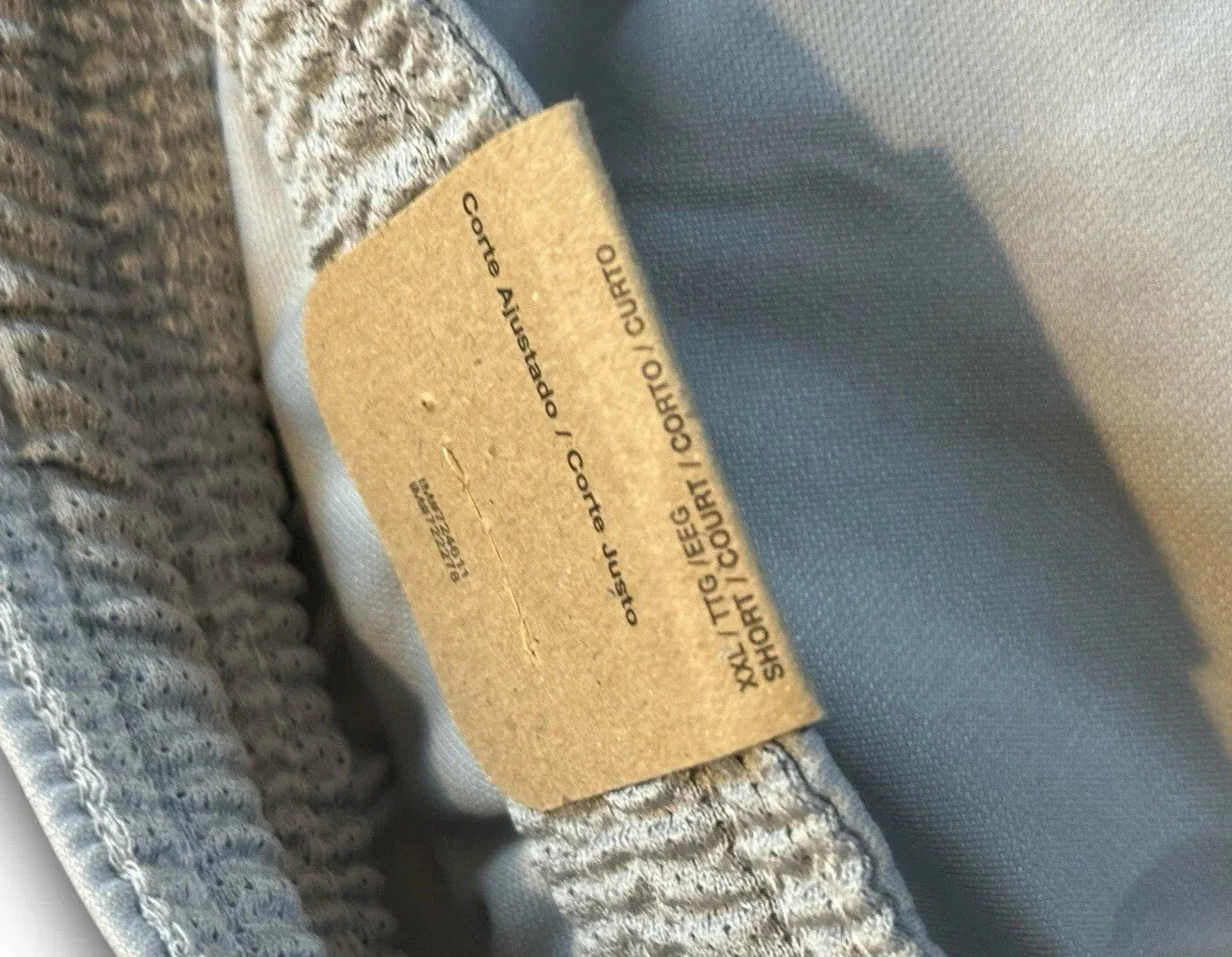 Nike Dri-FIT Men’s Shorts – 2XL Slim Fit Athletic, Gray/White/Blue (DV9742-012) - Trendiez U ♥