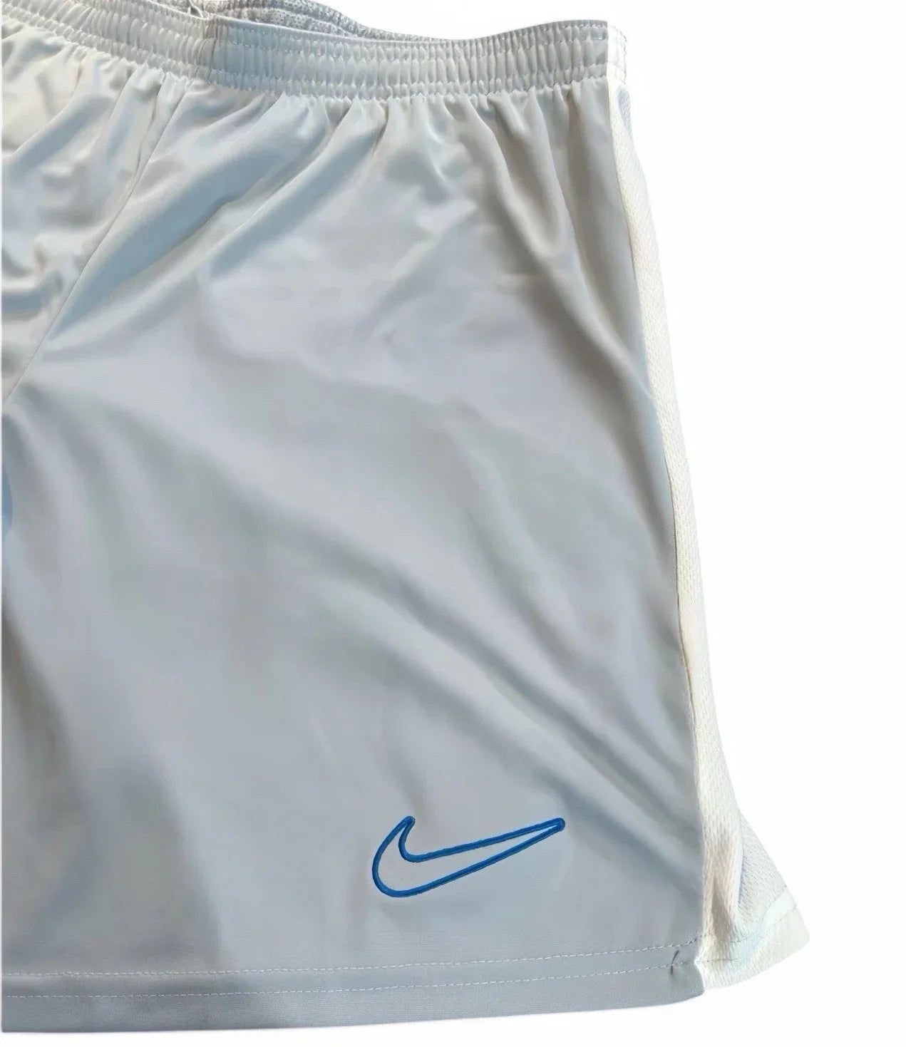 Nike Dri-FIT Men’s Shorts – 2XL Slim Fit Athletic, Gray/White/Blue (DV9742-012) - Trendiez U ♥