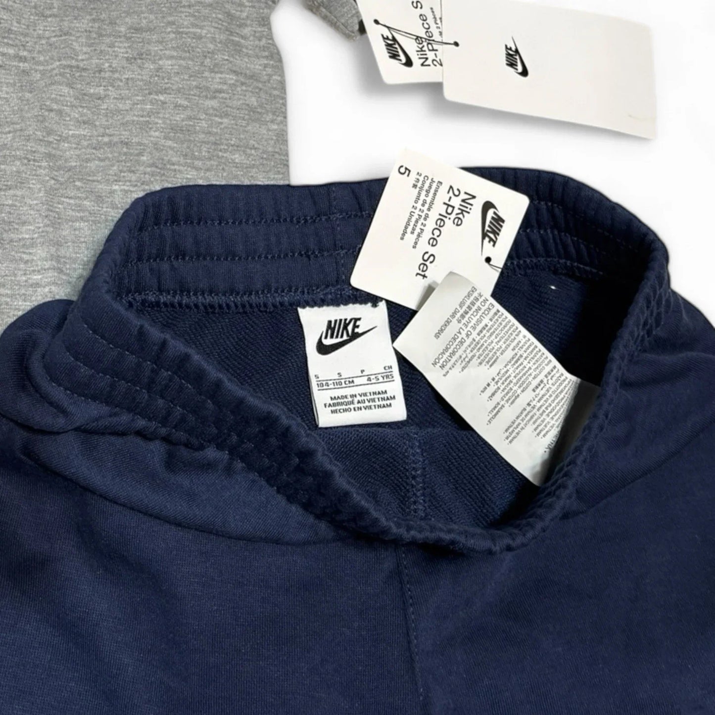 Nike Kids 2 Piece Shorts Set Gray T- Shirt & Navy Shorts Boys - Trendiez U ♥