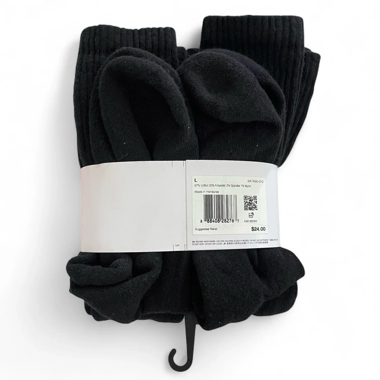 Nike Men’s Dri-Fit Black Crew Socks 6 Pair Size 8-12 - Trendiez U ♥