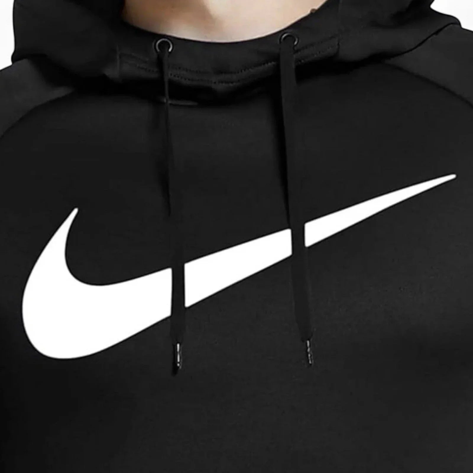 Nike Men’s Pullover Hoodie – 2XL Black Dri-FIT Training with Big Swoosh (CZ2425-010) - Trendiez U ♥