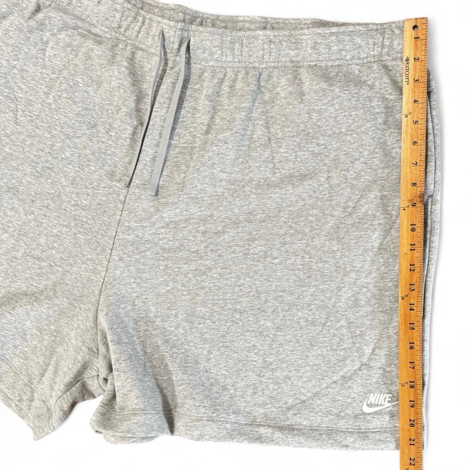 Nike Sportswear Club Fleece Women's Mid-Rise Shorts Light Gray - Trendiez U ♥