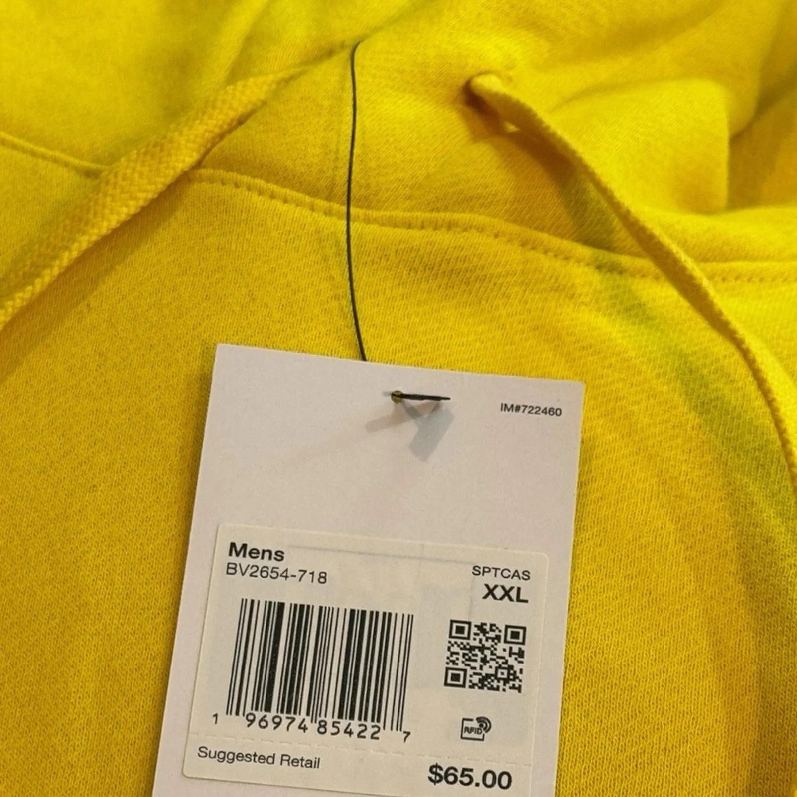 Nike Sportswear Men's Small Yellow Club Fleece Hoodie Pullover Athleisure 2XL - Trendiez U ♥