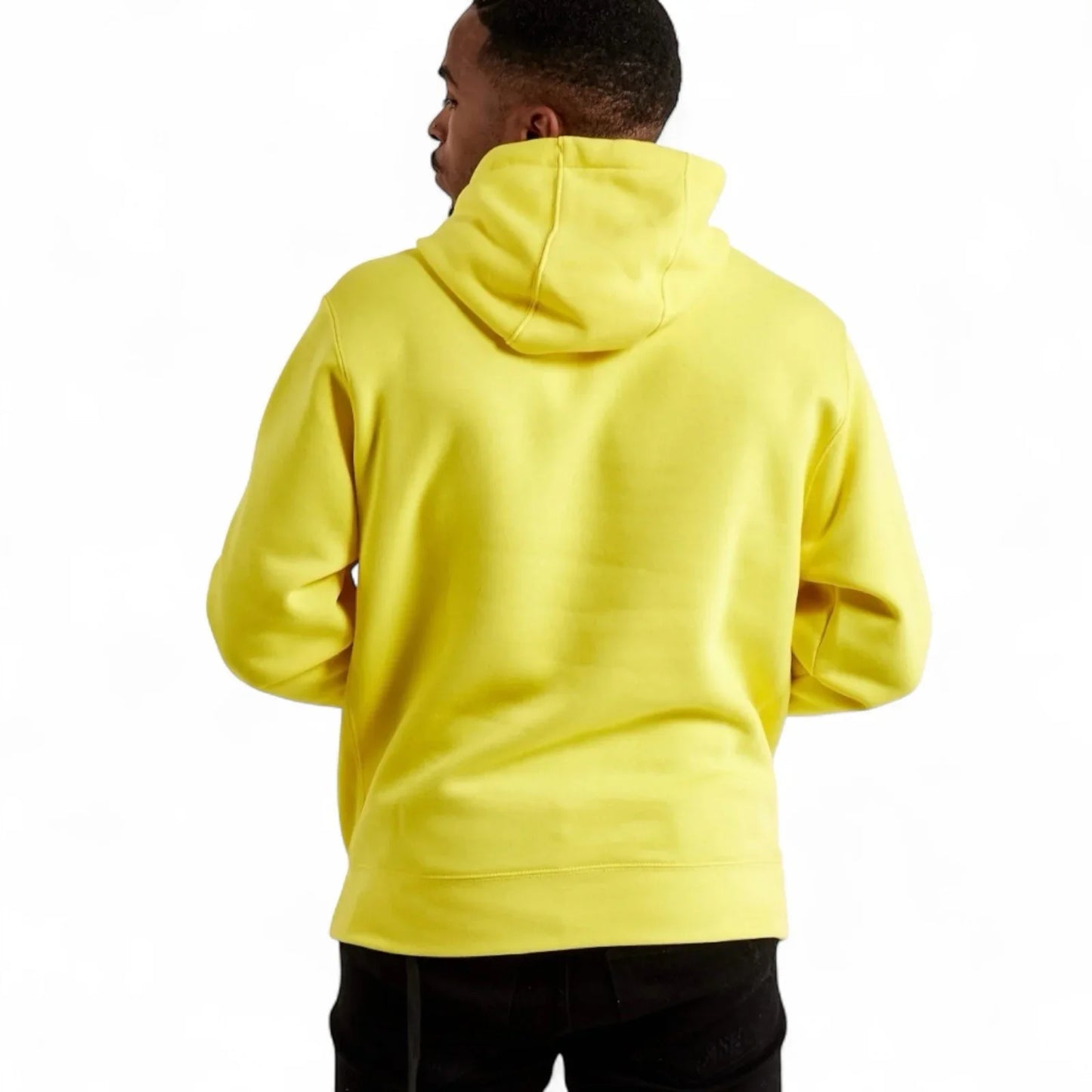 Nike Sportswear Men's Small Yellow Club Fleece Hoodie Pullover Athleisure 2XL - Trendiez U ♥