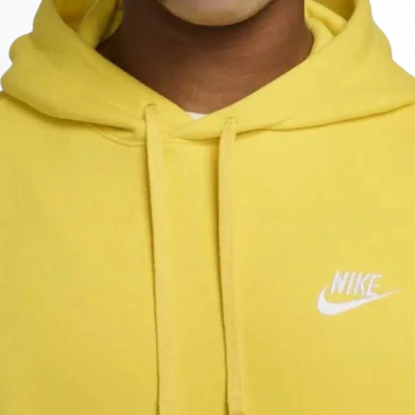 Nike Sportswear Men's Small Yellow Club Fleece Hoodie Pullover Athleisure 2XL - Trendiez U ♥