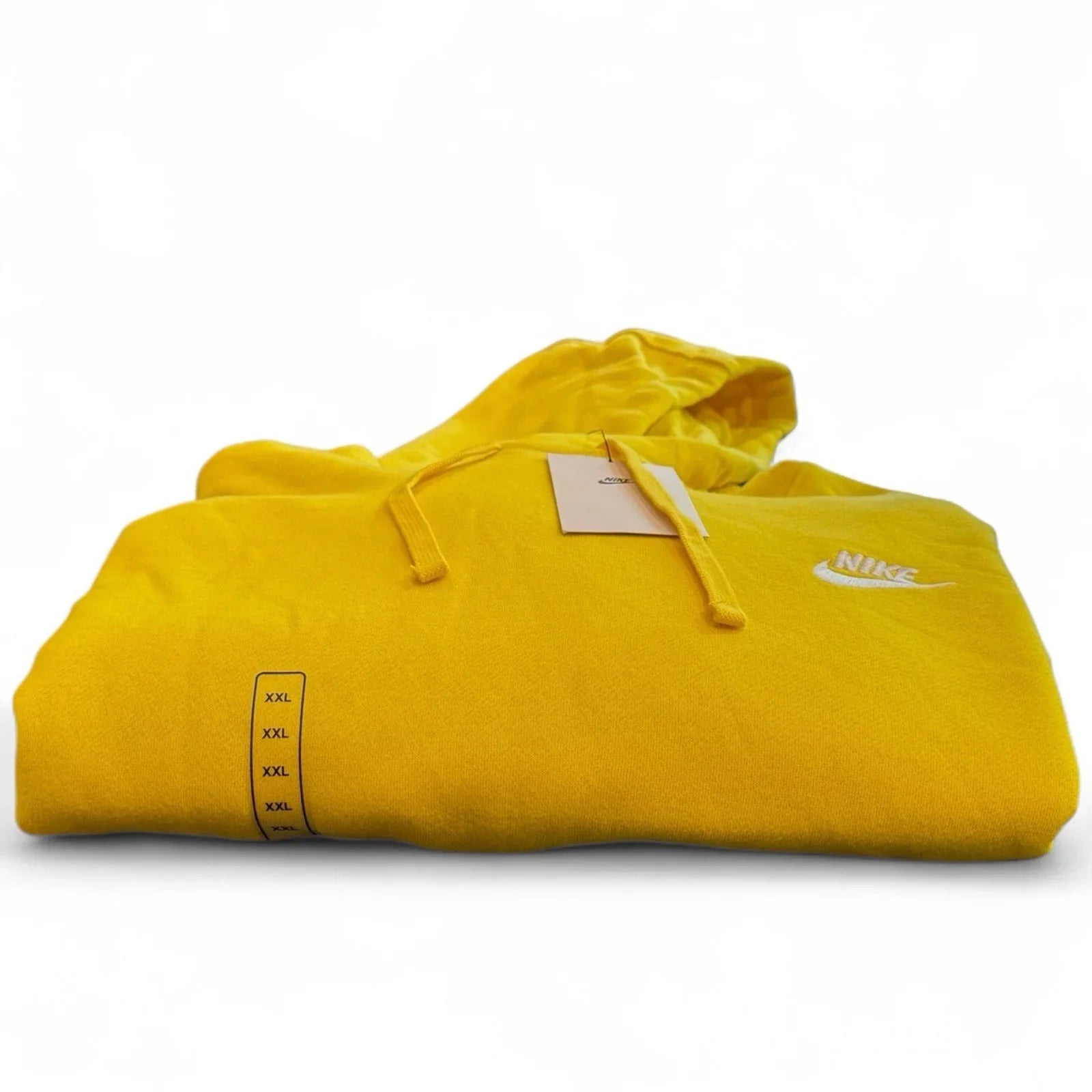 Nike Sportswear Men's Small Yellow Club Fleece Hoodie Pullover Athleisure 2XL - Trendiez U ♥