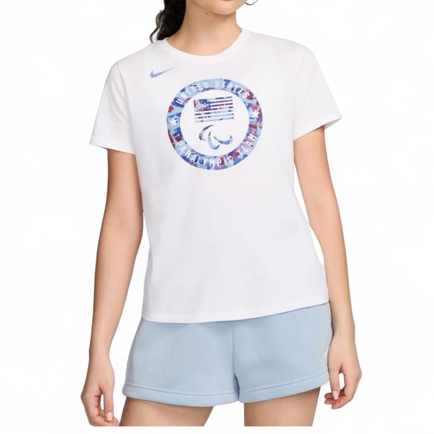 Nike Team USA Women’s T-Shirt – White Short Sleeve, Size Large - Trendiez U ♥