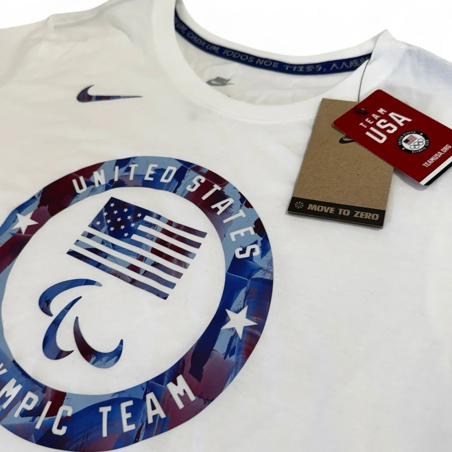 Nike Team USA Women’s T-Shirt – White Short Sleeve, Size Large - Trendiez U ♥