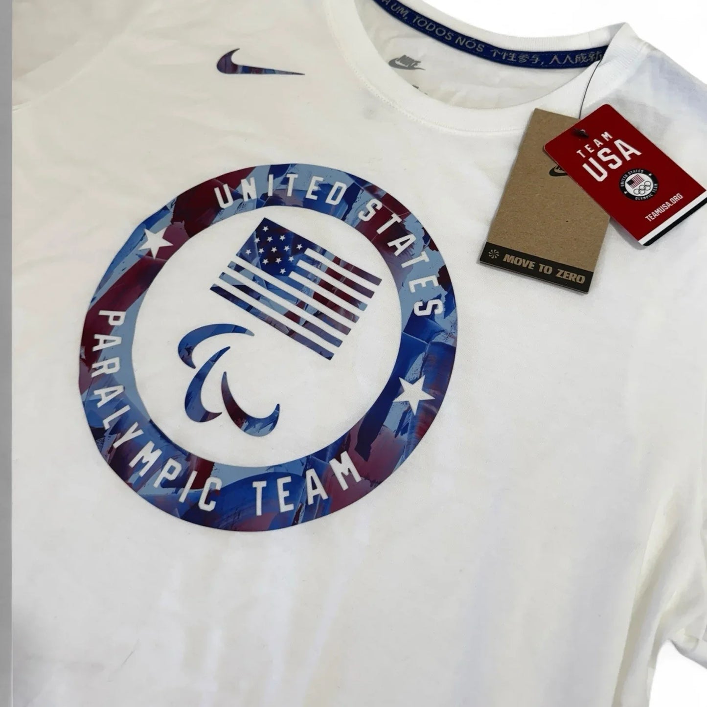 Nike Team USA Women’s T-Shirt – White Short Sleeve, Size Large - Trendiez U ♥