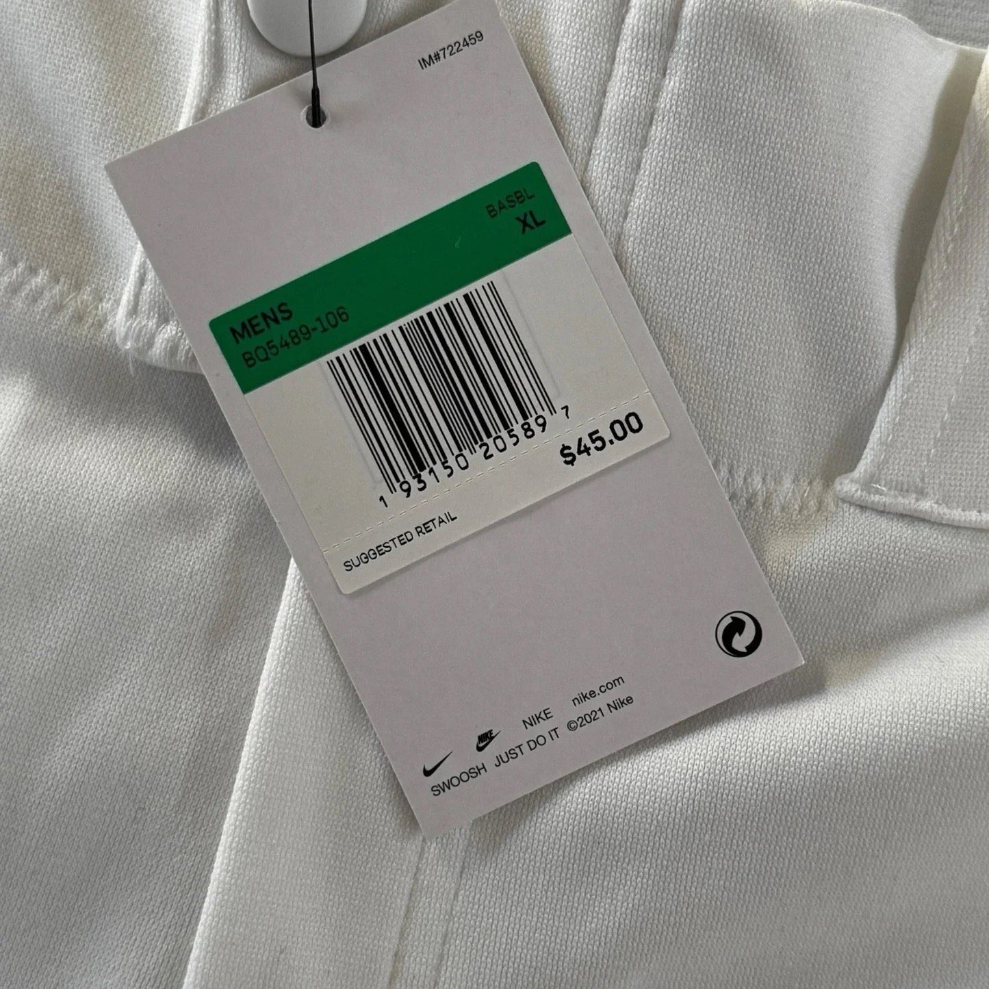 Nike Vapor Select Baseball Pants Mens Size XL White Black BQ6345-100 - Trendiez U ♥