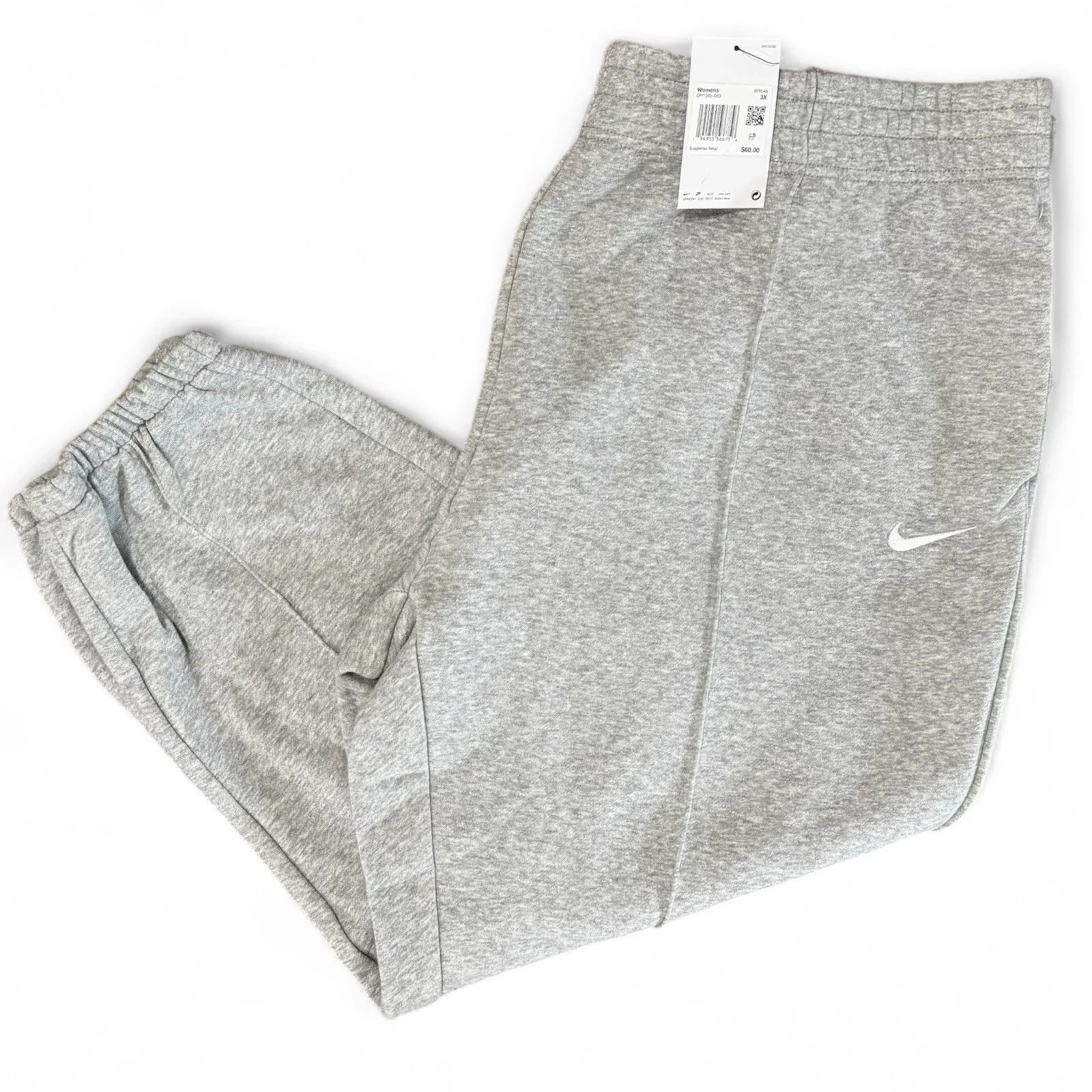 Nike Women's Essential Fleece Pants (Grey) - 3X (Plus Size) - New ~ DH1045 063 - Trendiez U ♥