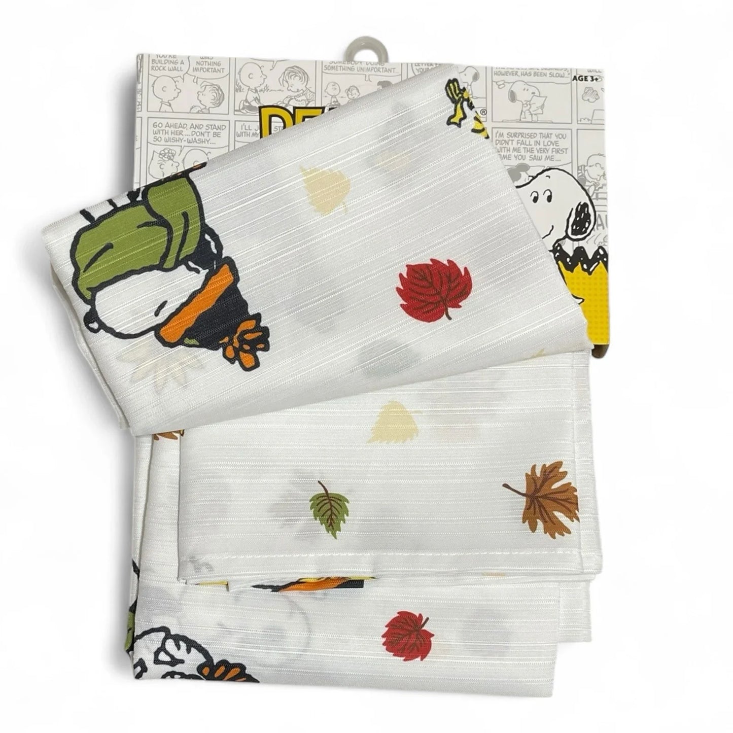 Peanuts Snoopy Autumn Shower Curtain – Fall Leaves Bath Deco - Trendiez U ♥