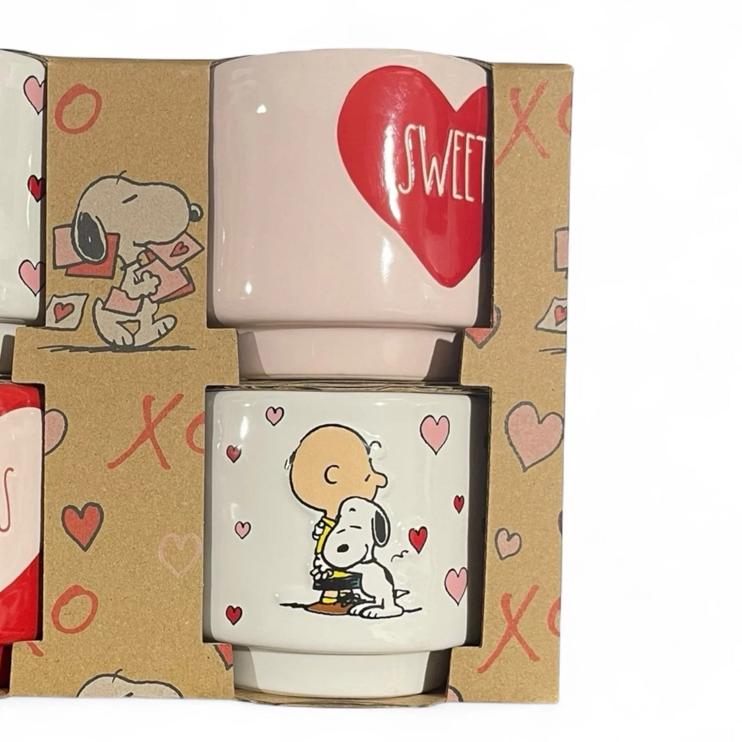 Peanuts x Rae Dunn Heart Ramekins – Set of 4, Charlie Brown & Snoopy - Trendiez U ♥