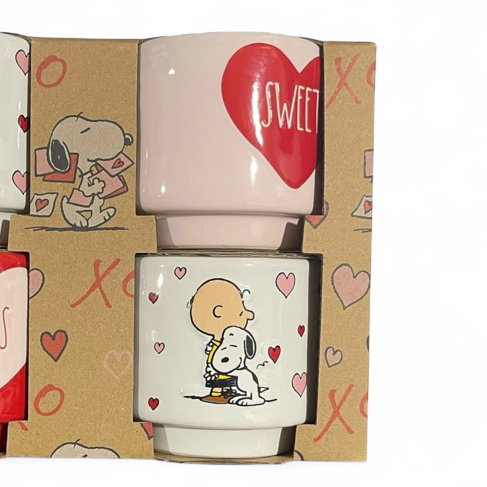 Peanuts x Rae Dunn Heart Ramekins – Set of 4, Charlie Brown & Snoopy - Trendiez U ♥