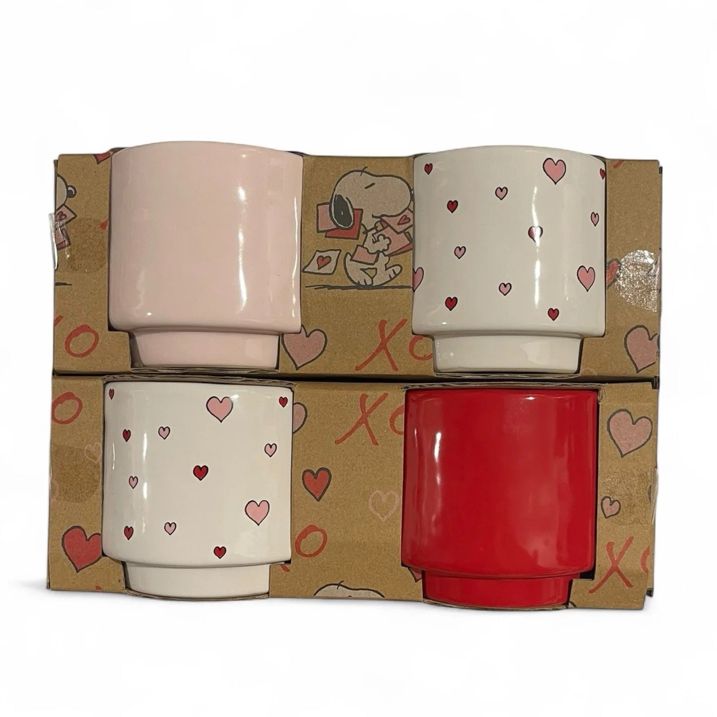 Peanuts x Rae Dunn Heart Ramekins – Set of 4, Charlie Brown & Snoopy - Trendiez U ♥