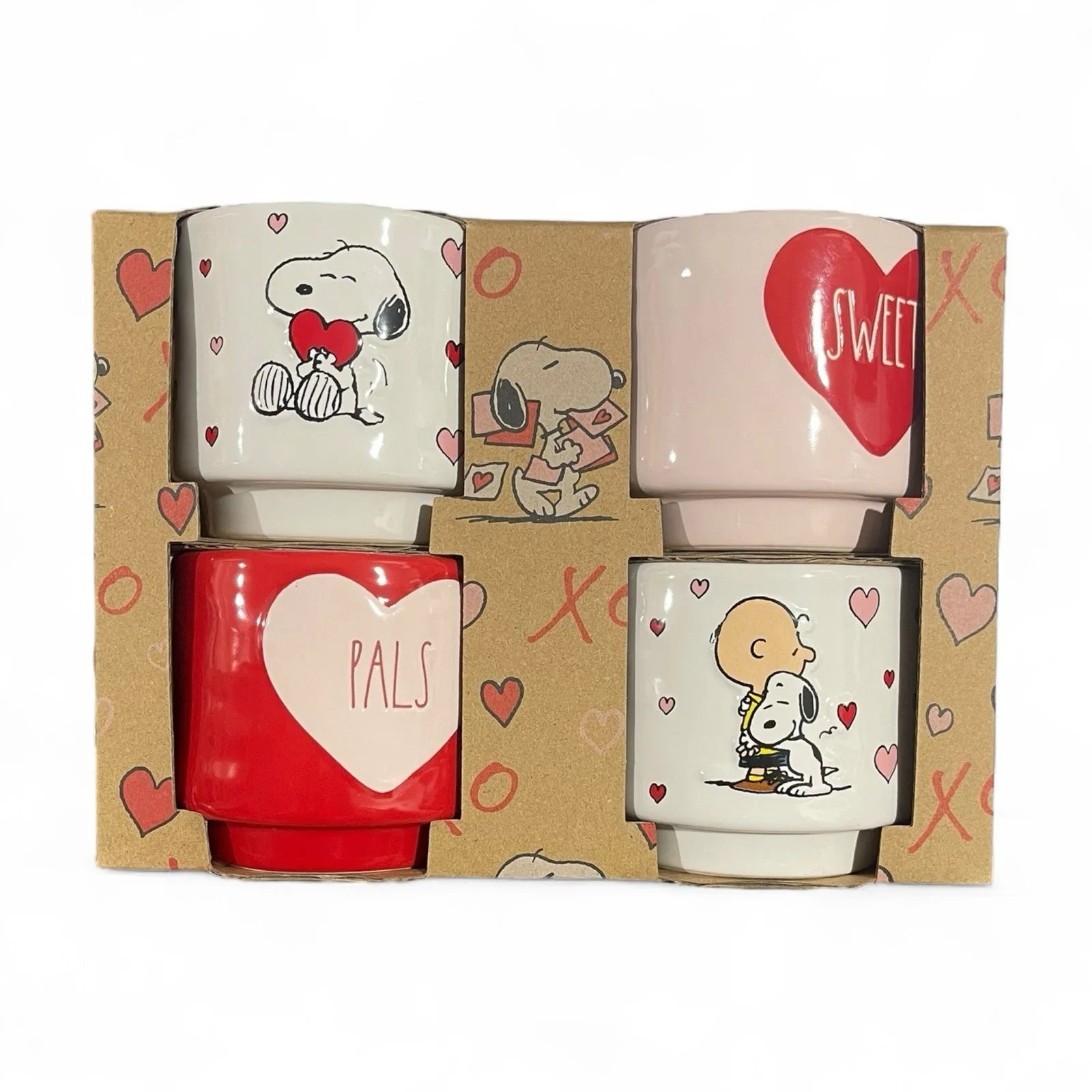 Peanuts x Rae Dunn Heart Ramekins – Set of 4, Charlie Brown & Snoopy - Trendiez U ♥
