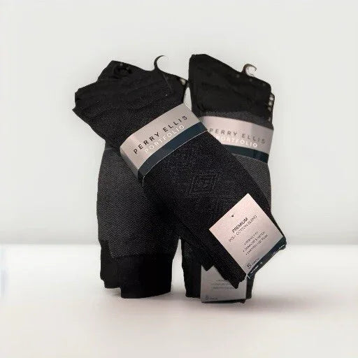 Perry Ellis Men’s Dress Socks – 15-Pack (3 Sets of 5) - Trendiez U ♥