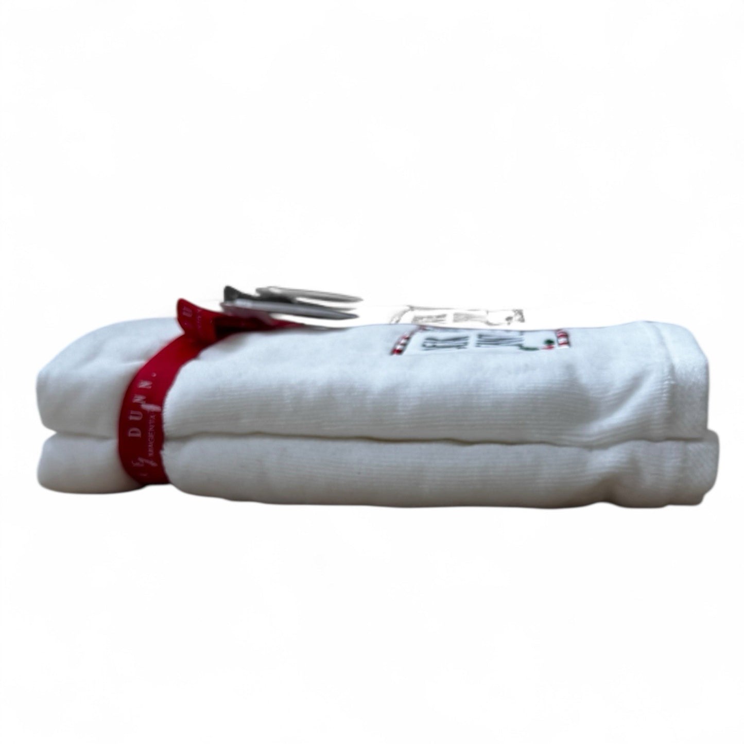 Rae Dunn "DEAR SANTA" Bathroom Hand Towels Christmas Holiday White Red Gift - Trendiez U ♥