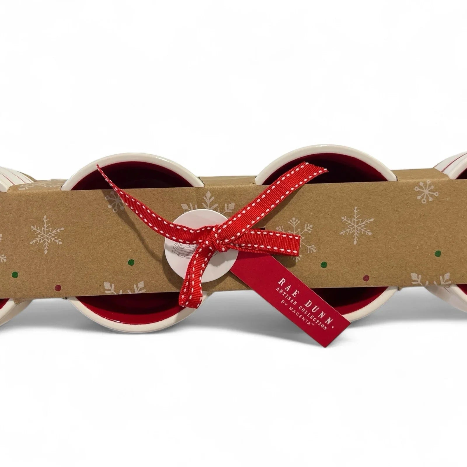 Rae Dunn Holiday Ramekin 4pc Merry/Jolly/Joy/Cheer Textured Farmhouse Christmas - Trendiez U ♥