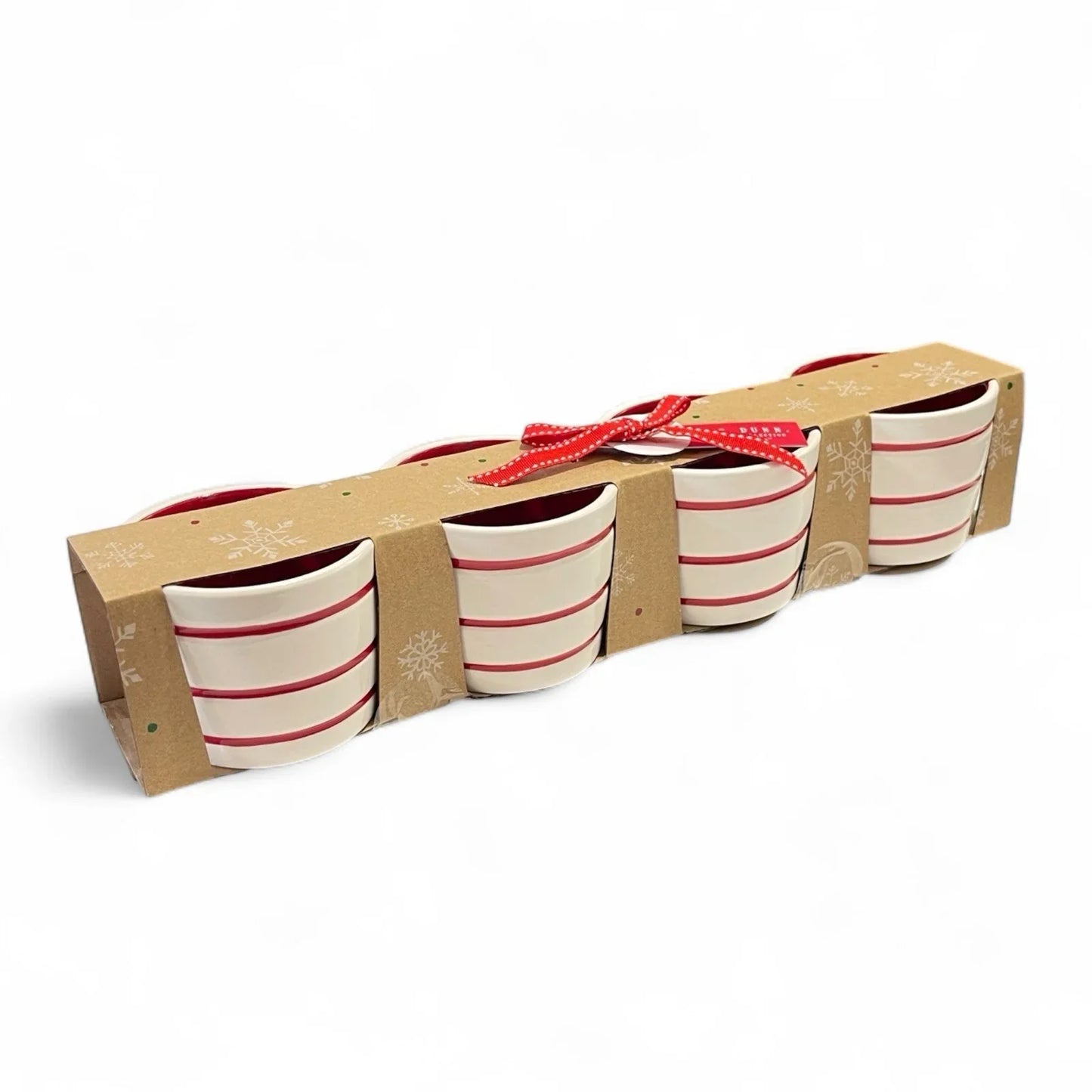 Rae Dunn Holiday Ramekin 4pc Merry/Jolly/Joy/Cheer Textured Farmhouse Christmas - Trendiez U ♥