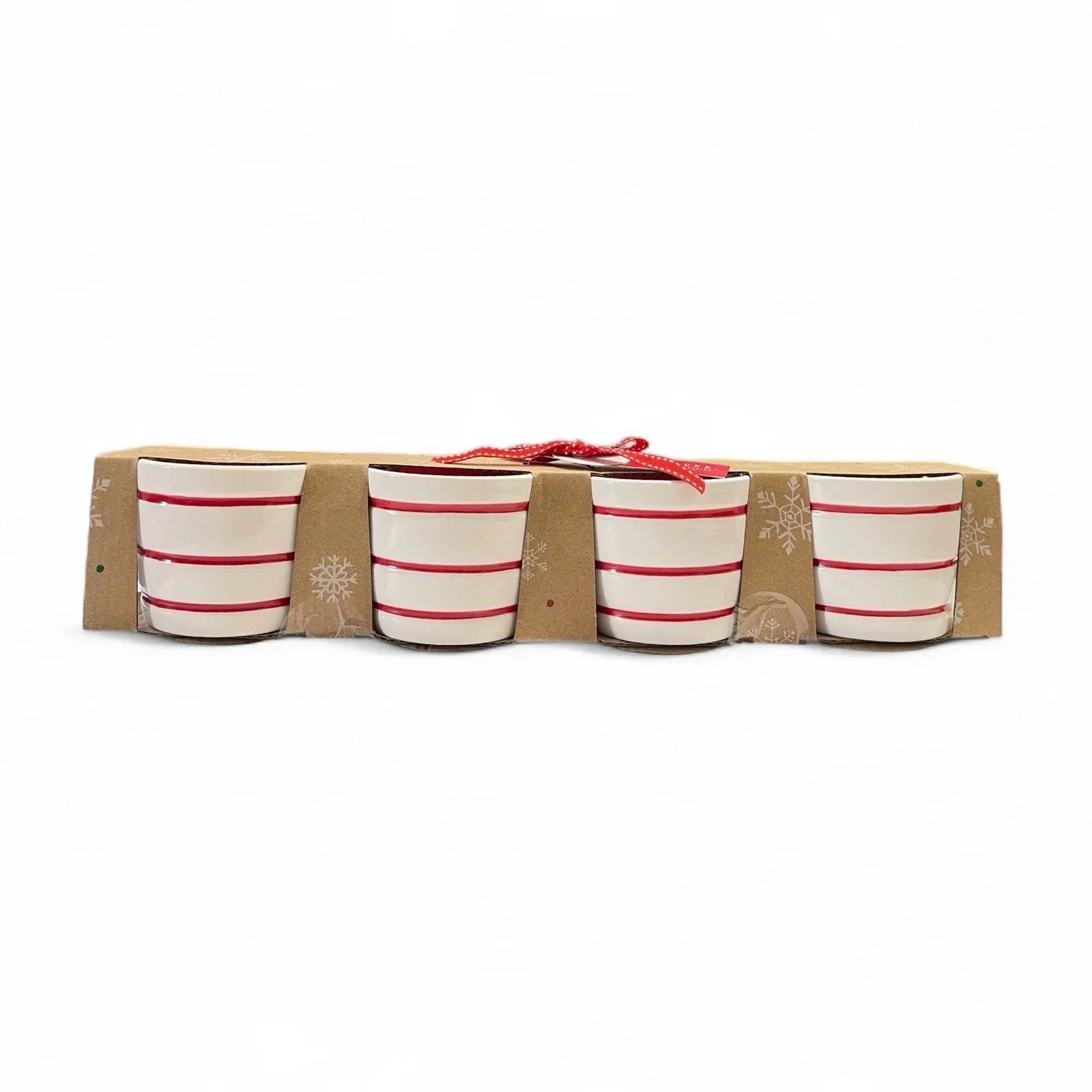 Rae Dunn Holiday Ramekin 4pc Merry/Jolly/Joy/Cheer Textured Farmhouse Christmas - Trendiez U ♥