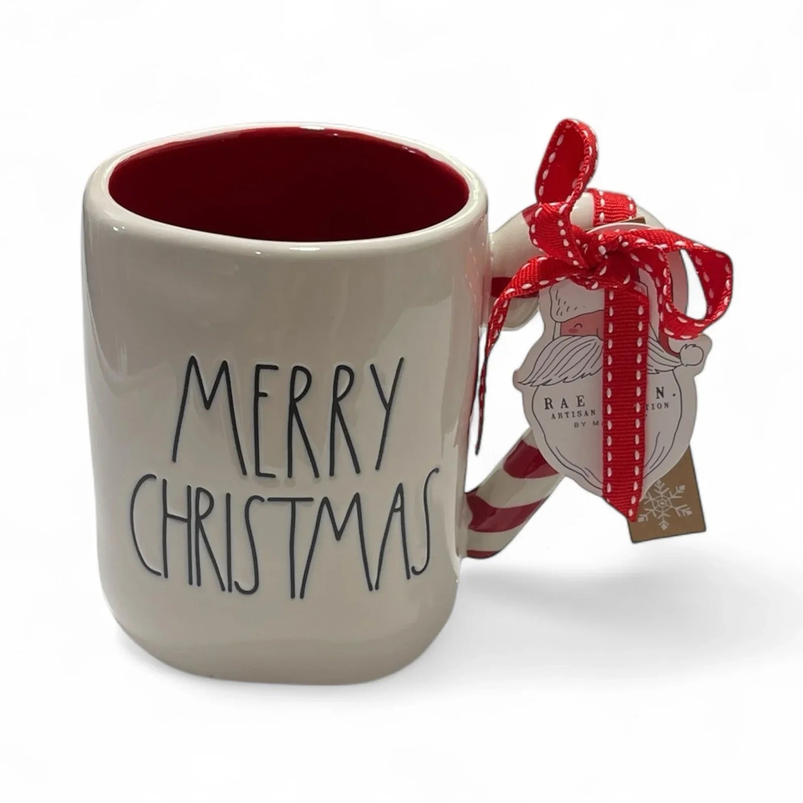 Rae Dunn Merry Christmas Embossed Peppermint Mug - Trendiez U ♥