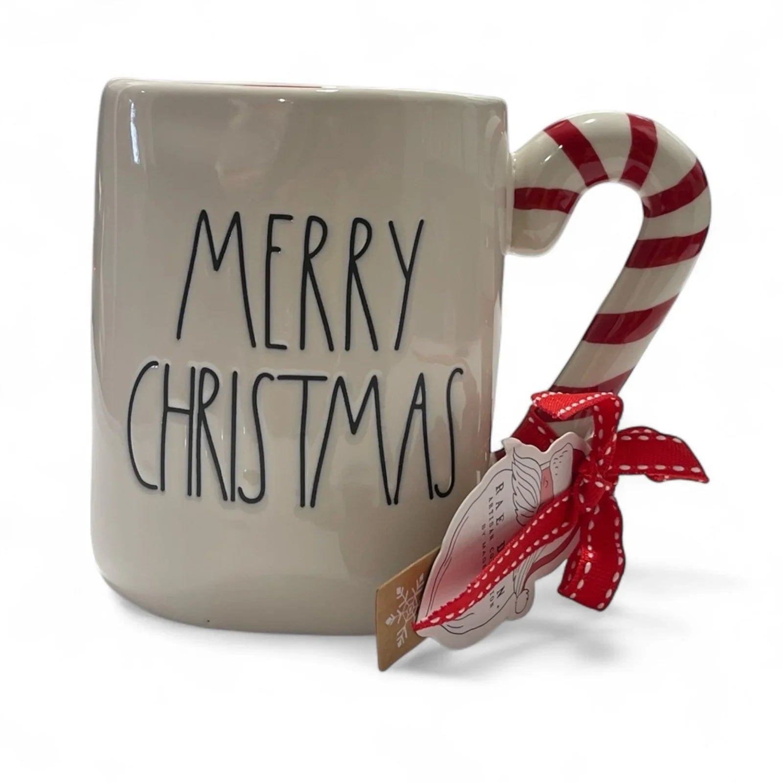 Rae Dunn Merry Christmas Embossed Peppermint Mug - Trendiez U ♥