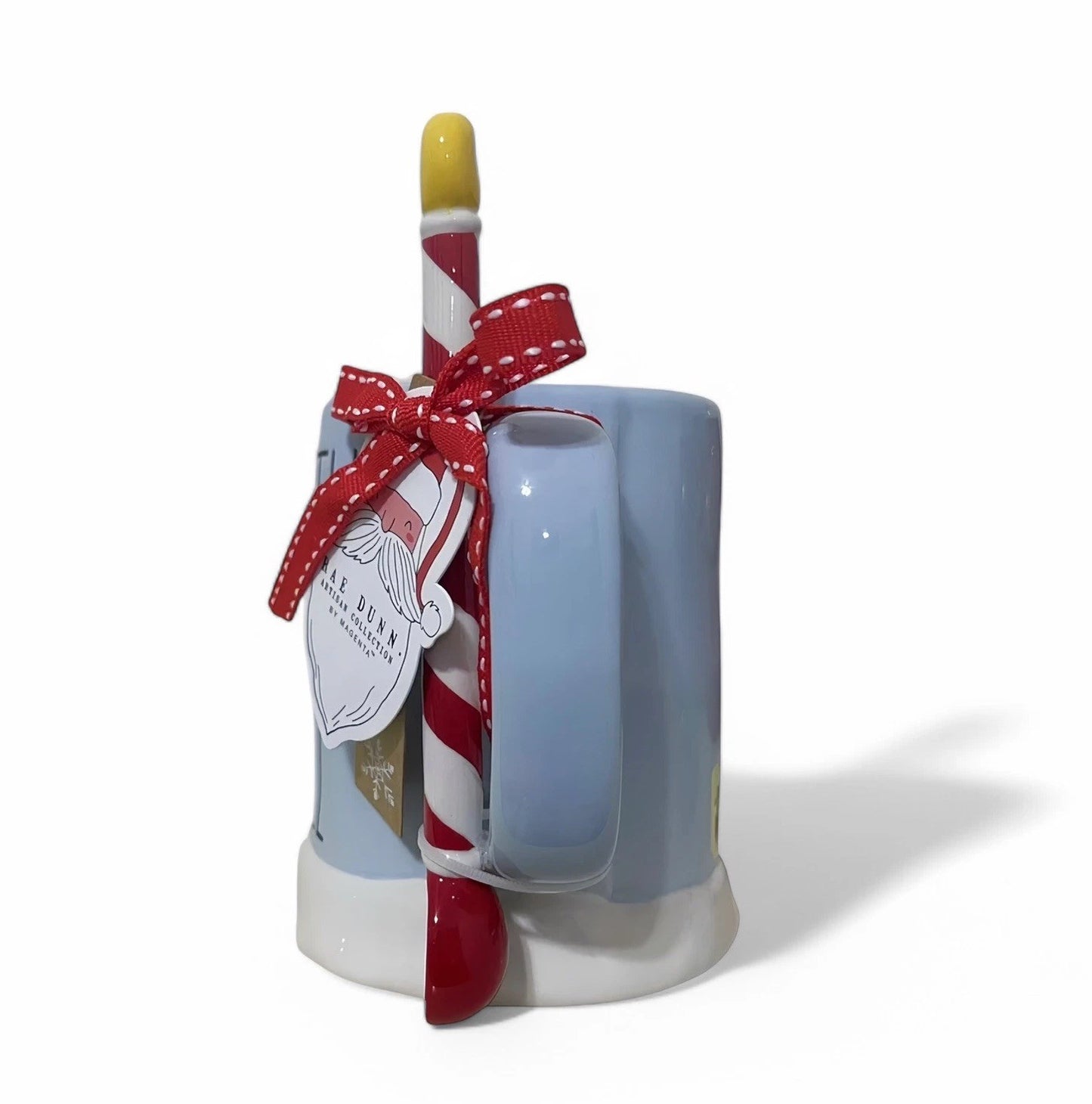 Rae Dunn North Pole Mug with Spoon – Holiday Ceramic Coffee Cup - Trendiez U ♥