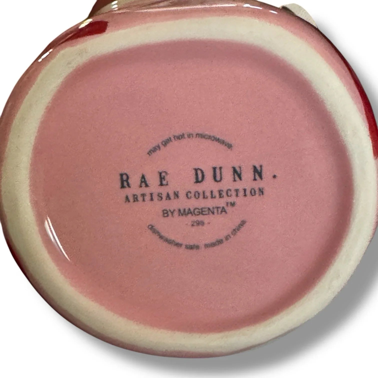 Rae Dunn Pink Red Candy Cane Swirl HO HO HO Christmas Coffee Tea Mug PEPPERMINT - Trendiez U ♥