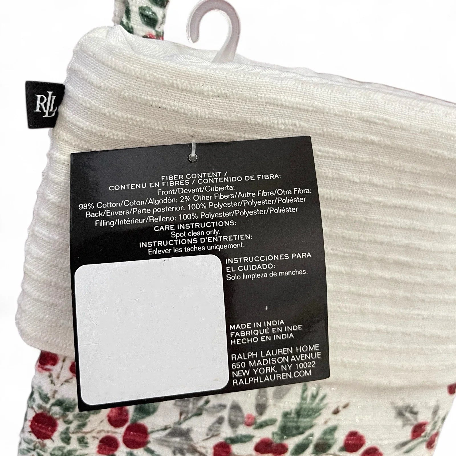 Ralph Lauren 60” Christmas Tree Skirt With 2 Stockings / Set of 3 /Holly Berries - Trendiez U ♥