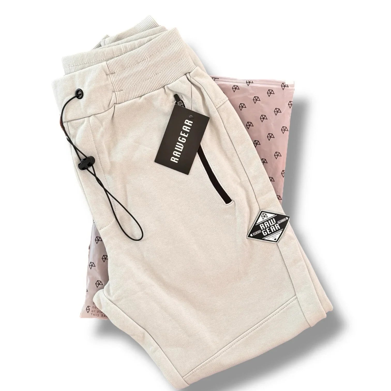 Rawgear Men’s Sweatpants – Medium, Silver Gray Heavyweight Joggers with Drawstring - Trendiez U ♥