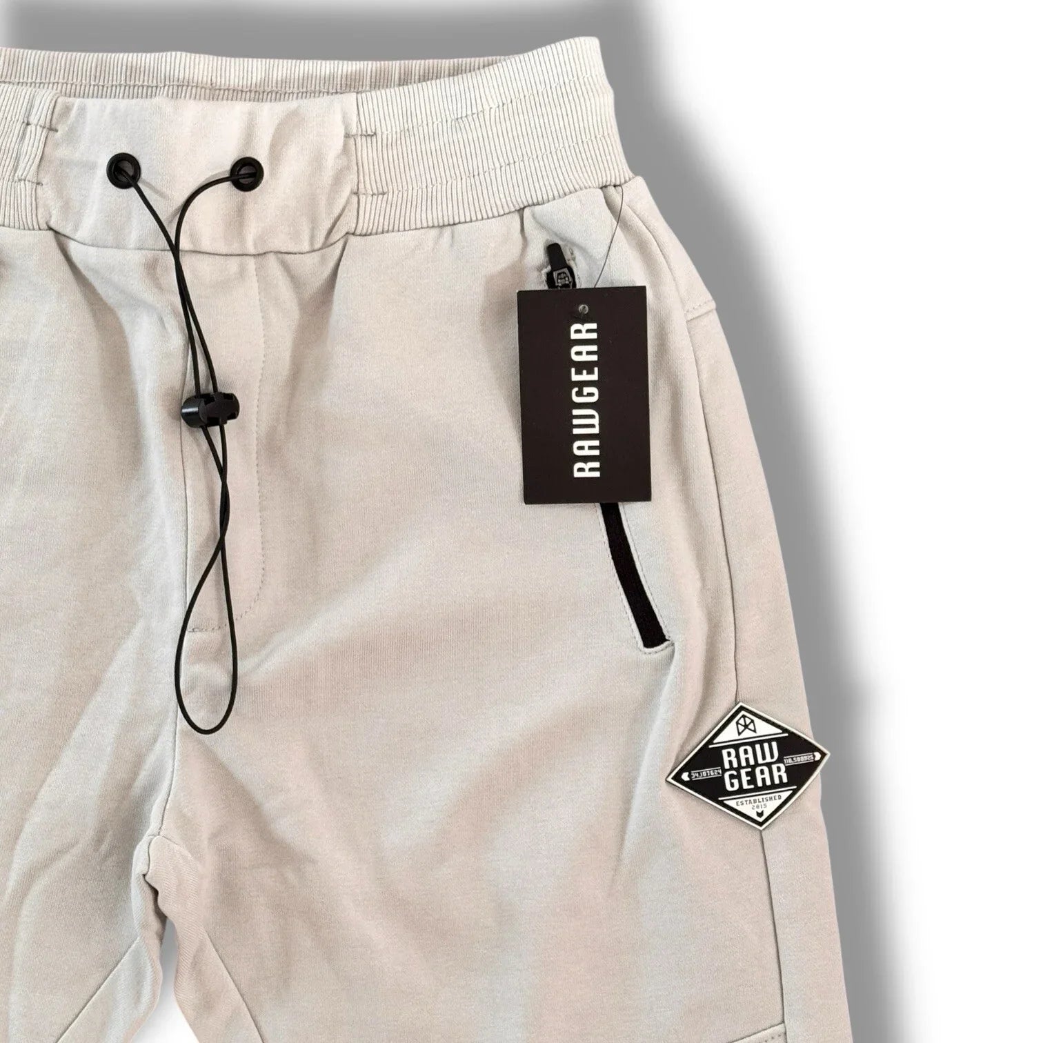 Rawgear Men’s Sweatpants – Medium, Silver Gray Heavyweight Joggers with Drawstring - Trendiez U ♥