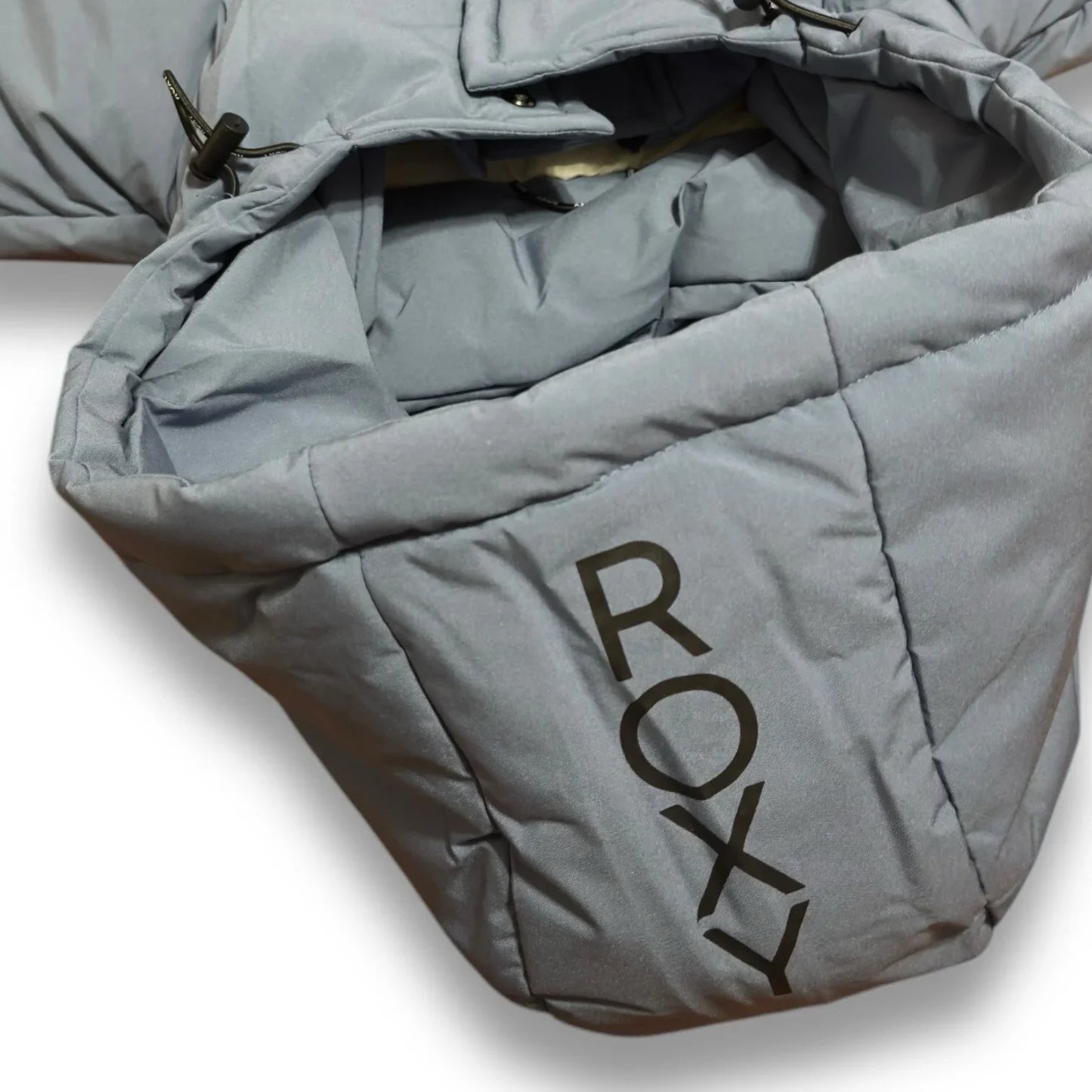 Roxy Women Purple Hooded Spring Jacket Pocketed Puffer Vest Size Large - Trendiez U ♥