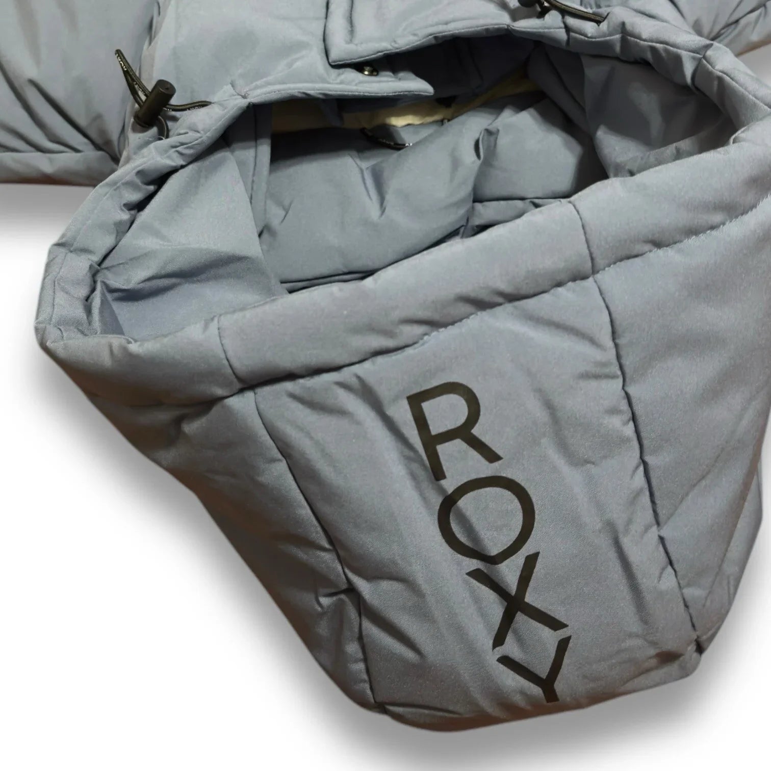 Roxy Women Purple Hooded Spring Jacket Pocketed Puffer Vest Size Large - Trendiez U ♥