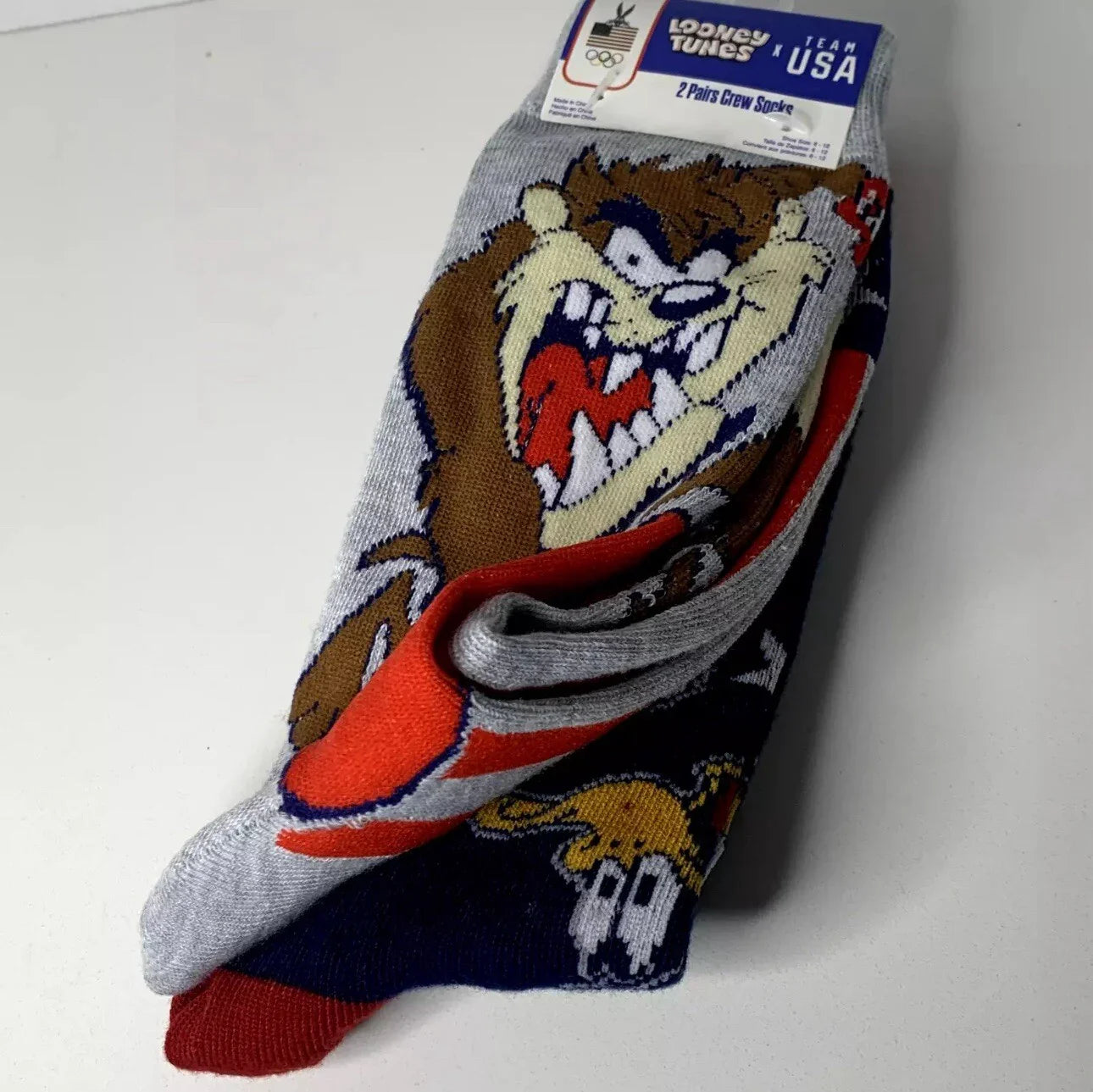 Team USA Looney Tunes Crew Socks – 2-Pair - Trendiez U ♥