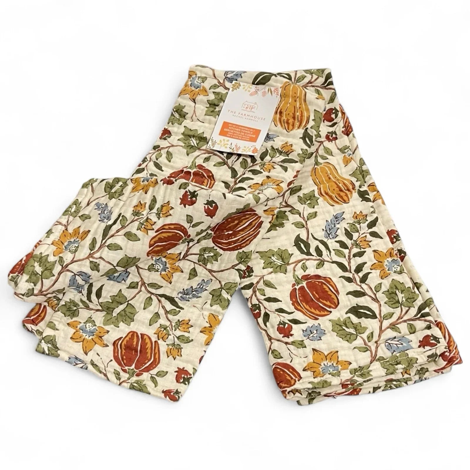 The Farmhouse By Rachel Ashwell Floral Fall Kichen Towel Set 2-Piece Farmhouse - Trendiez U ♥