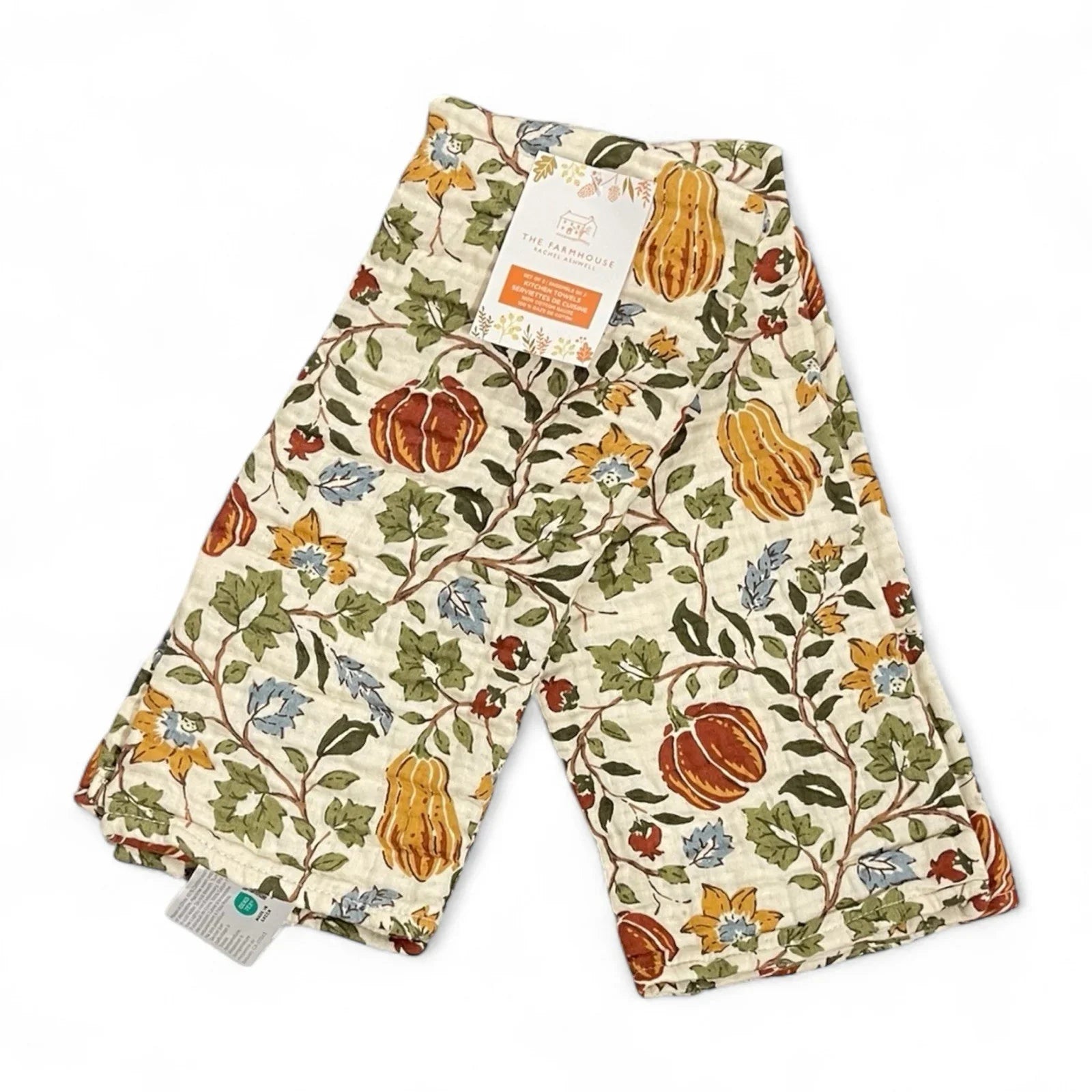 The Farmhouse By Rachel Ashwell Floral Fall Kichen Towel Set 2-Piece Farmhouse - Trendiez U ♥