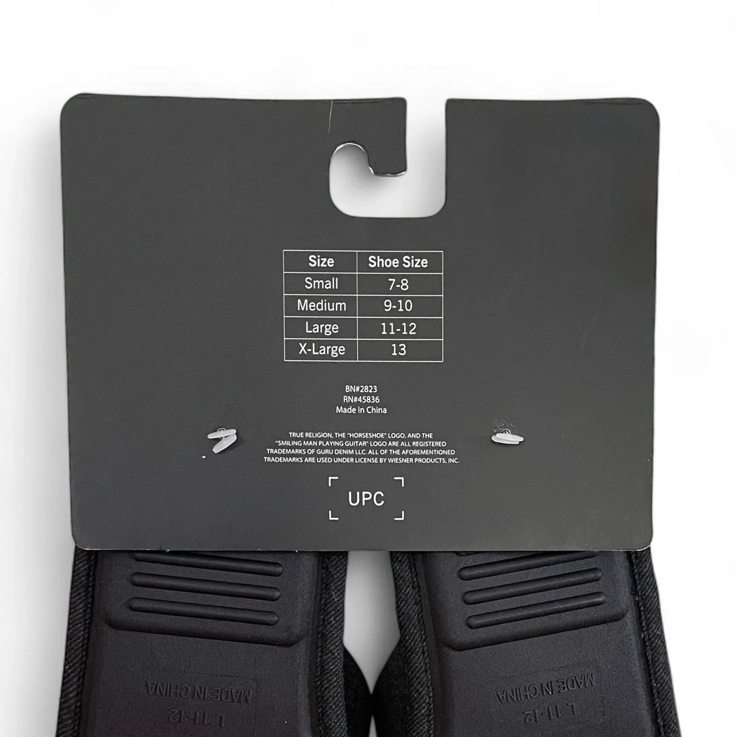 True Religion Men’s Slipper Sock Set Black and White Size 11-12 Embroidered New - Trendiez U ♥