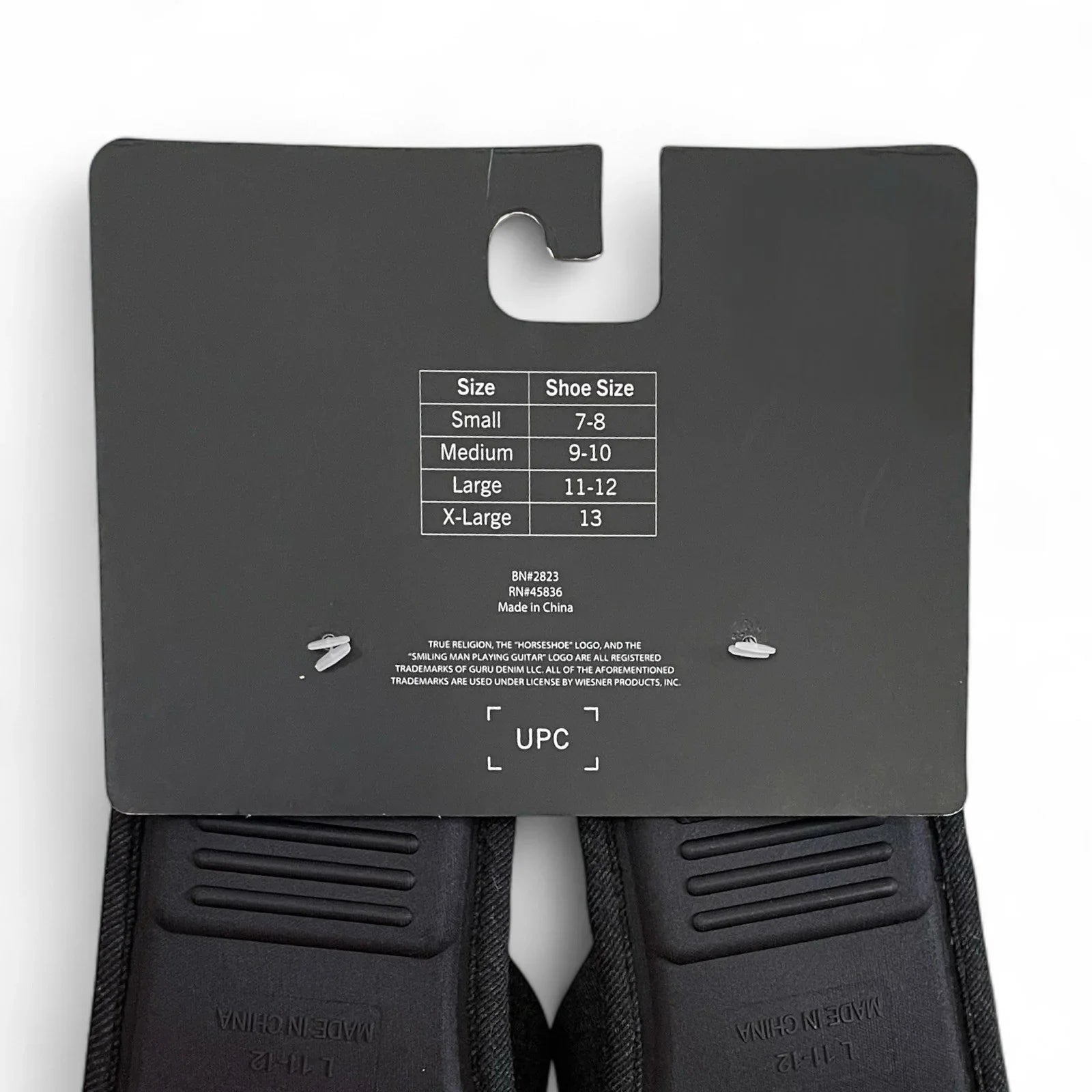 True Religion Men’s Slipper Sock Set Black and White Size 11-12 Embroidered New - Trendiez U ♥