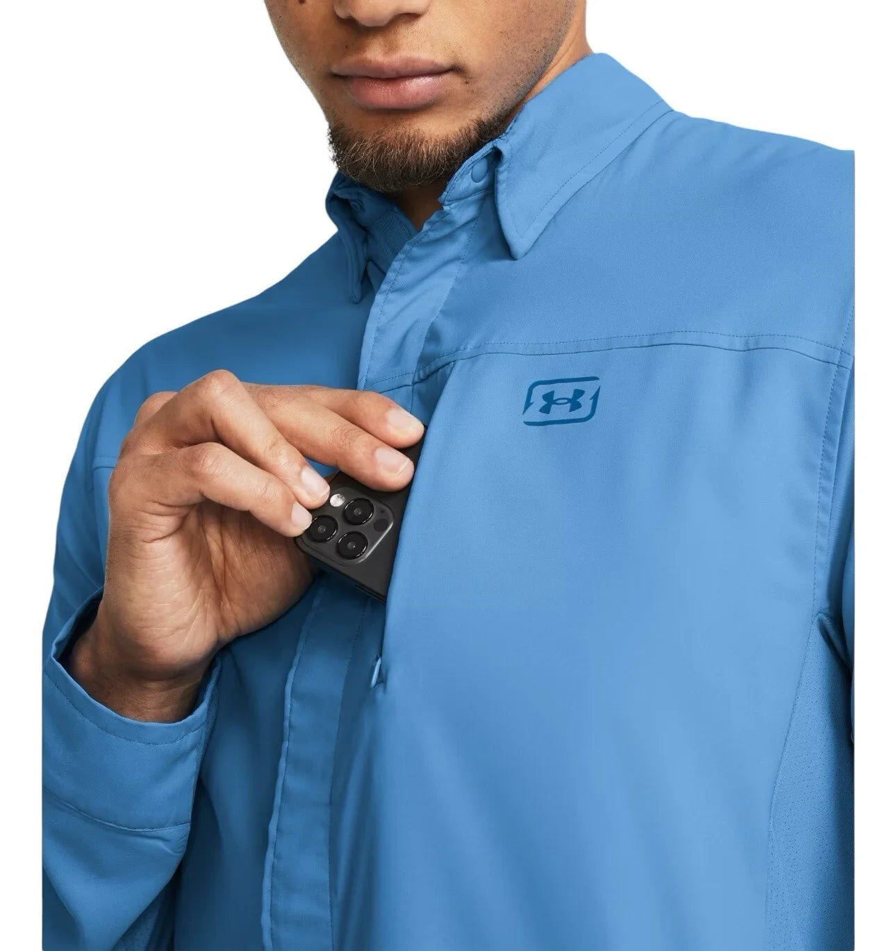 Under Armour Men’s UA Fish Pro Hybrid Shirt – Viral Blue, 3XL - Trendiez U ♥