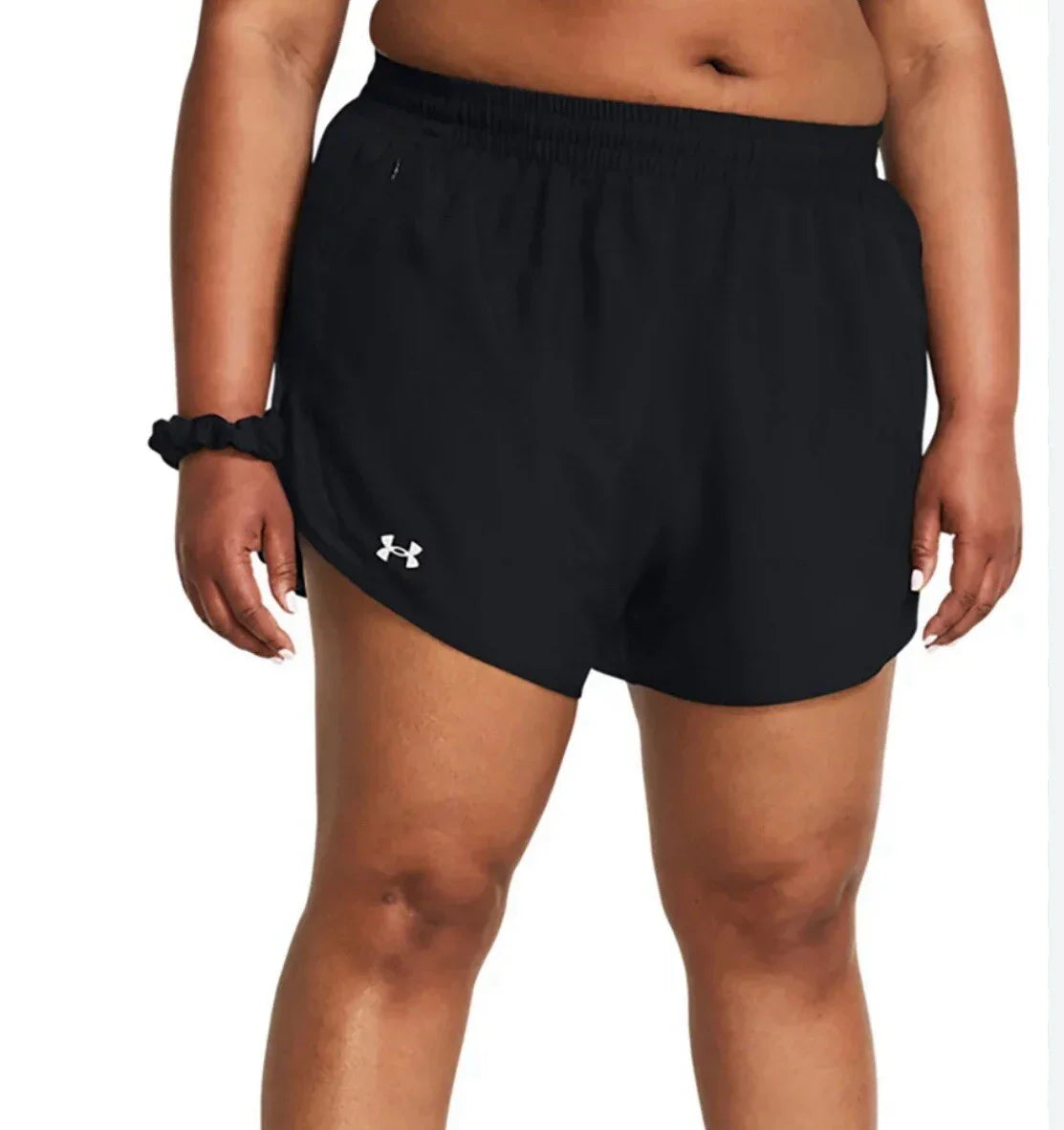 Under Armour Shorts Women's 3XL Fly-By 2.0 Running & Gym White/Gray Heatgear New - Trendiez U ♥